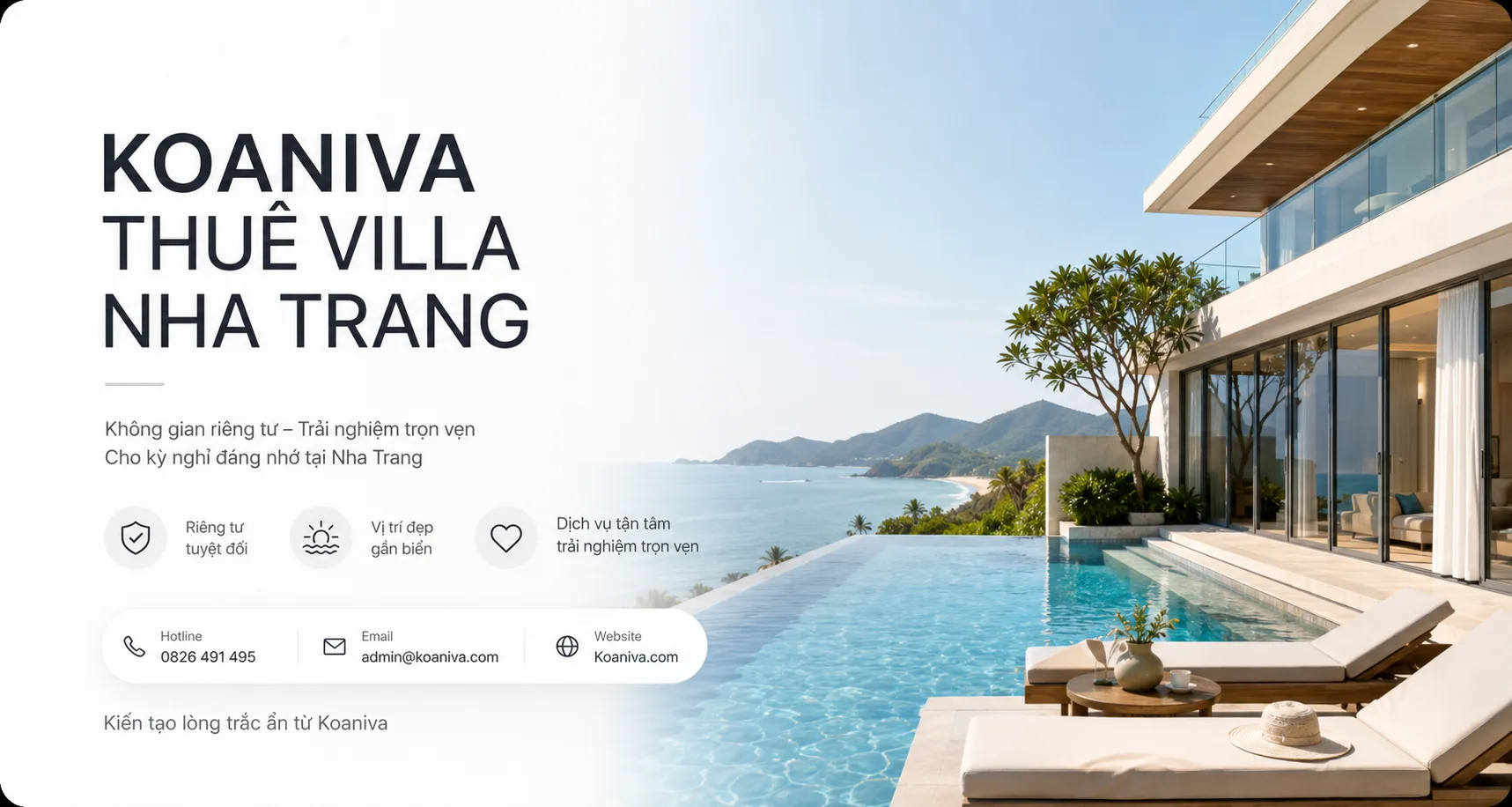 Koaniva thuê villa Nha Trang: Tư vấn chọn villa đúng nhu cầu, minh bạch chi phí