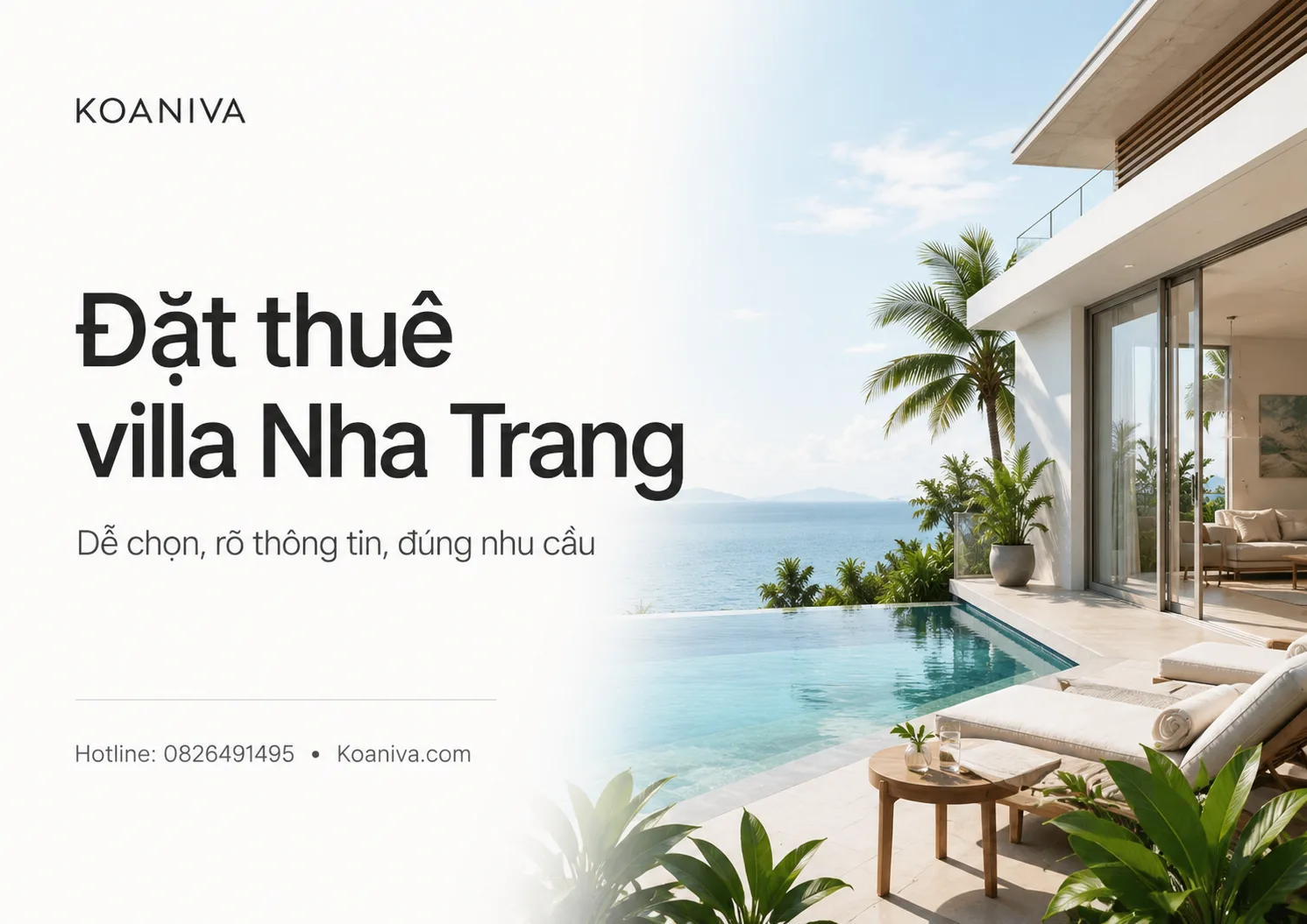 Đặt thuê villa Nha Trang qua Koaniva: Dễ chọn, rõ thông tin, đúng nhu cầu