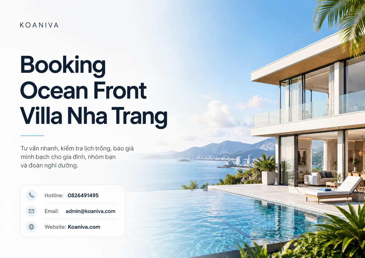Booking Ocean Front Villa Nha Trang: Giá và đặt nhanh | Koaniva