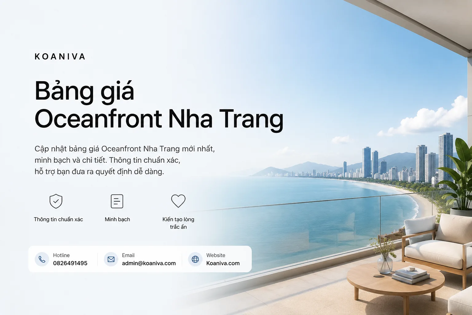Bảng giá Oceanfront Nha Trang mới nhất: Giá villa 4–6 phòng ngủ và kinh nghiệm đặt căn phù hợp