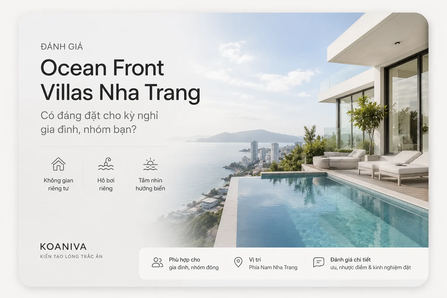 Đánh giá Ocean Front Villas Nha Trang: Có đáng đặt cho kỳ nghỉ gia đình, nhóm bạn?
