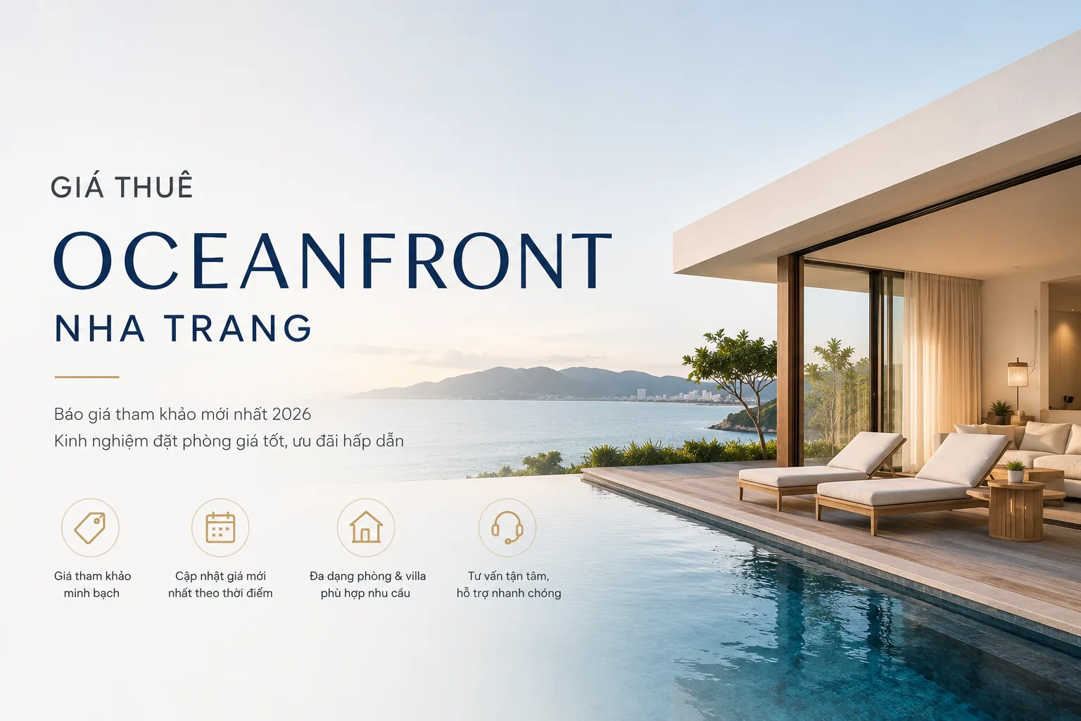 Giá Thuê Oceanfront Nha Trang Mới Nhất 2026: Báo Giá Tham Khảo & Kinh Nghiệm Đặt Phòng Giá Tốt