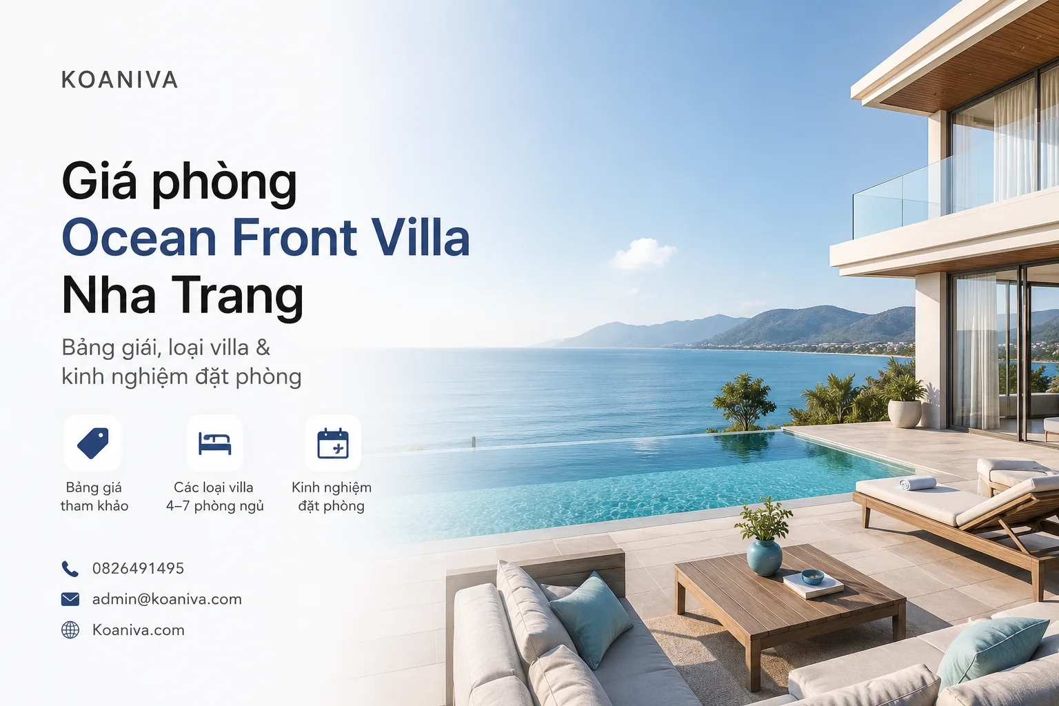 Giá Phòng Ocean Front Villa Nha Trang Mới Nhất | Koaniva