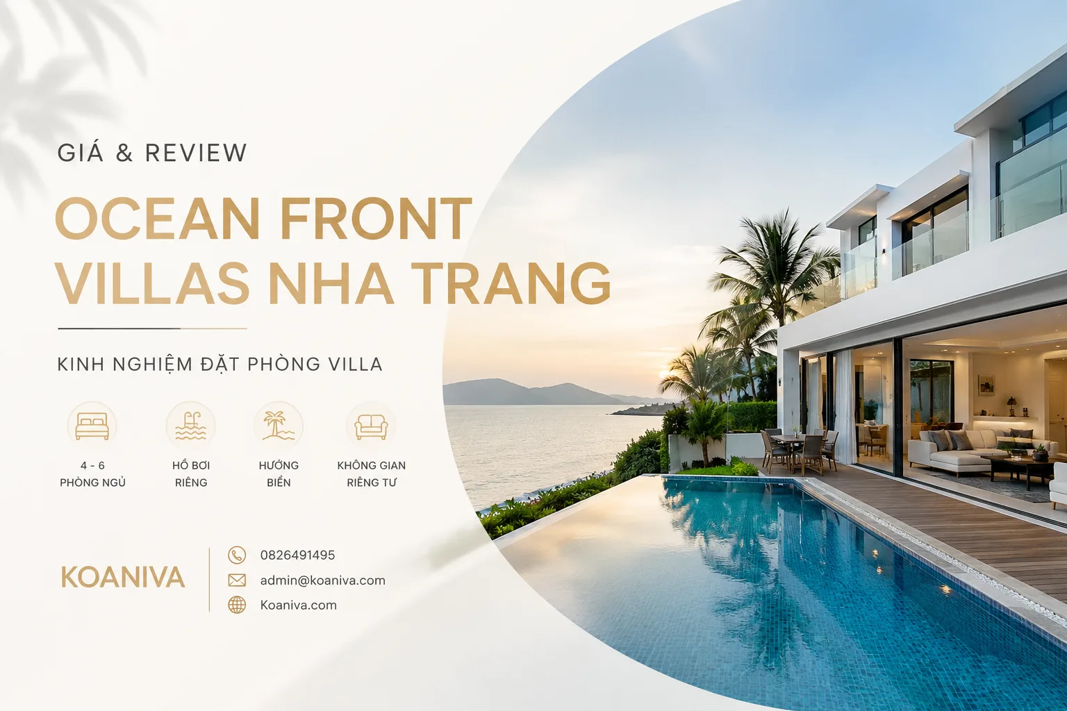  Giá Ocean Front Villas Nha Trang và review chi tiết