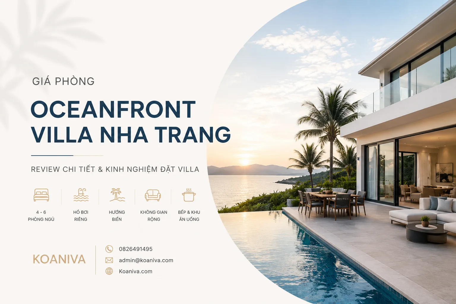 Giá phòng Oceanfront Villa Nha Trang và review chi tiết