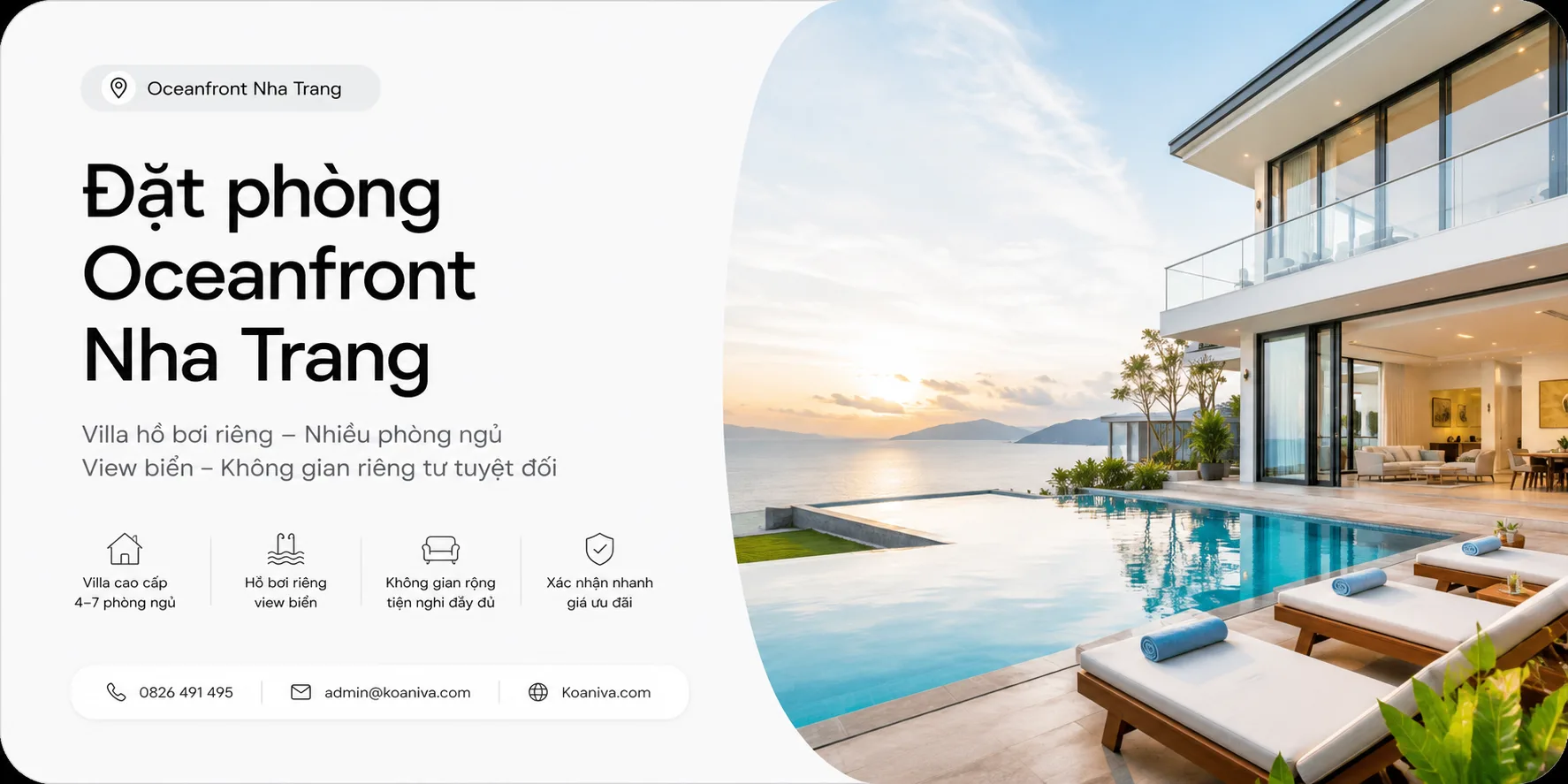 Đặt phòng Oceanfront Nha Trang có gì đáng cân nhắc?