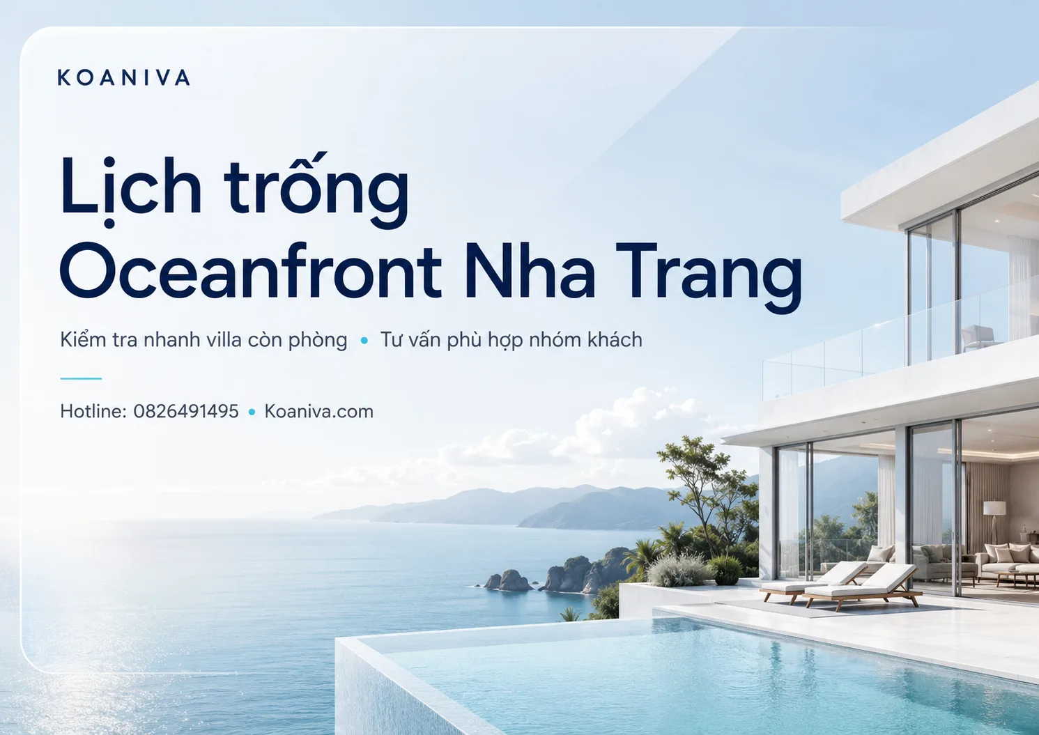 Lịch trống Oceanfront Nha Trang mới nhất | Kiểm tra nhanh cùng Koaniva