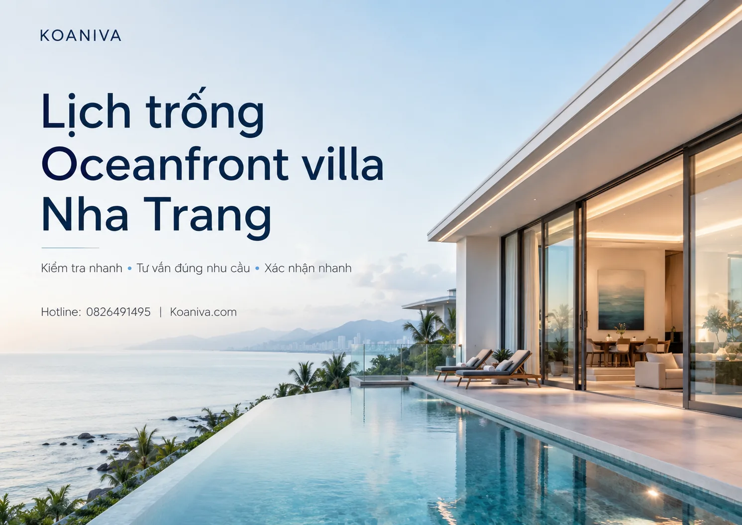  Lịch trống Oceanfront villa Nha Trang cập nhật nhanh | Koaniva