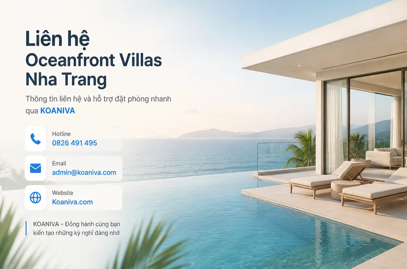 Liên hệ Oceanfront Villas Nha Trang | Hotline, Email, Địa chỉ & Hỗ trợ đặt phòng nhanh 2026