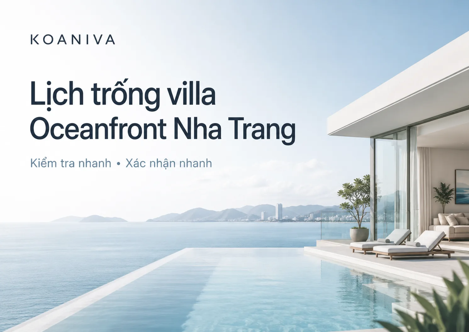 Lịch trống villa Oceanfront Nha Trang mới nhất | Koaniva
