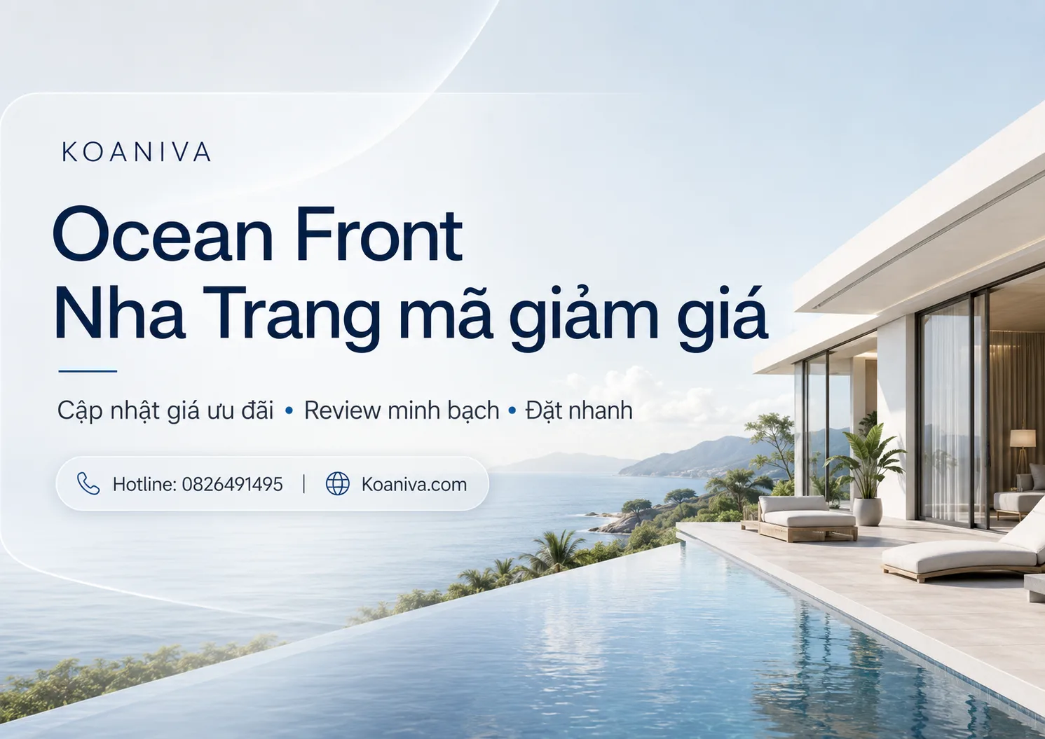 Ocean Front Nha Trang mã giảm giá: Cách nhận ưu đãi và đặt villa giá tốt