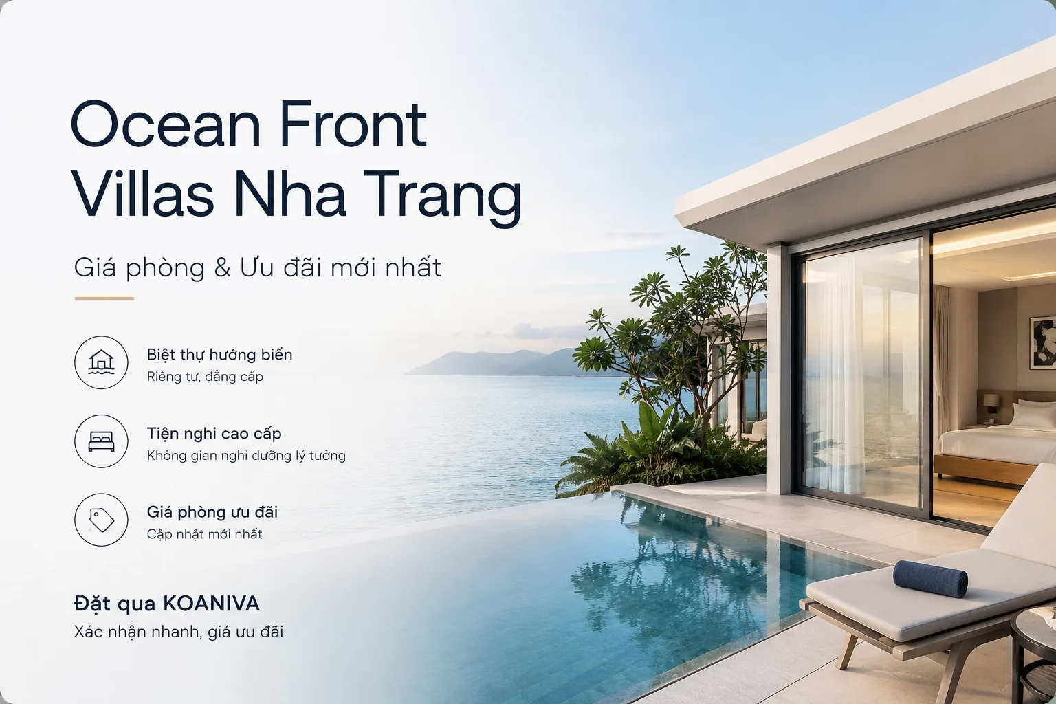 Ocean Front Villas Nha Trang Giá Phòng 2026 | Cập nhật mới nhất, ưu đãi hấp dẫn