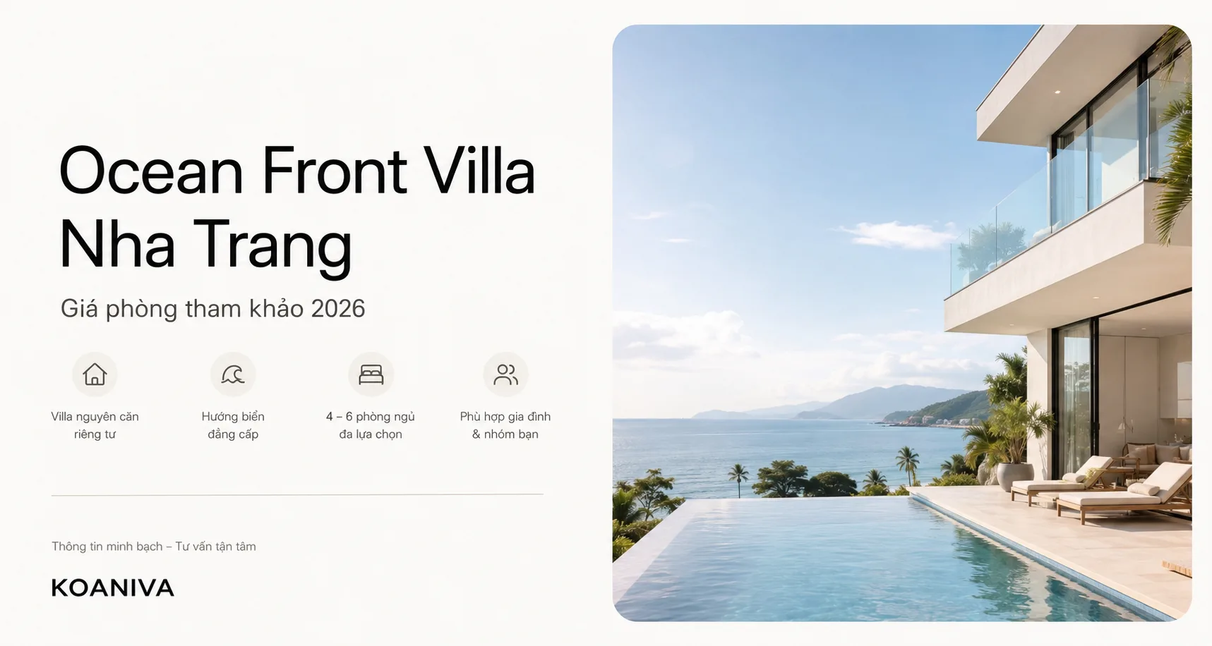 Ocean Front Villa Nha Trang Giá Phòng 2026 | Koaniva