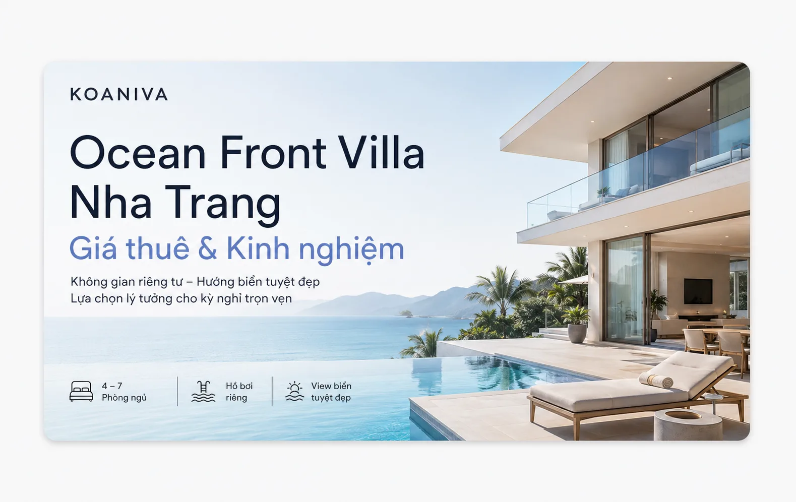 Ocean Front Villa Nha Trang Giá Thuê Mới Nhất | Koaniva