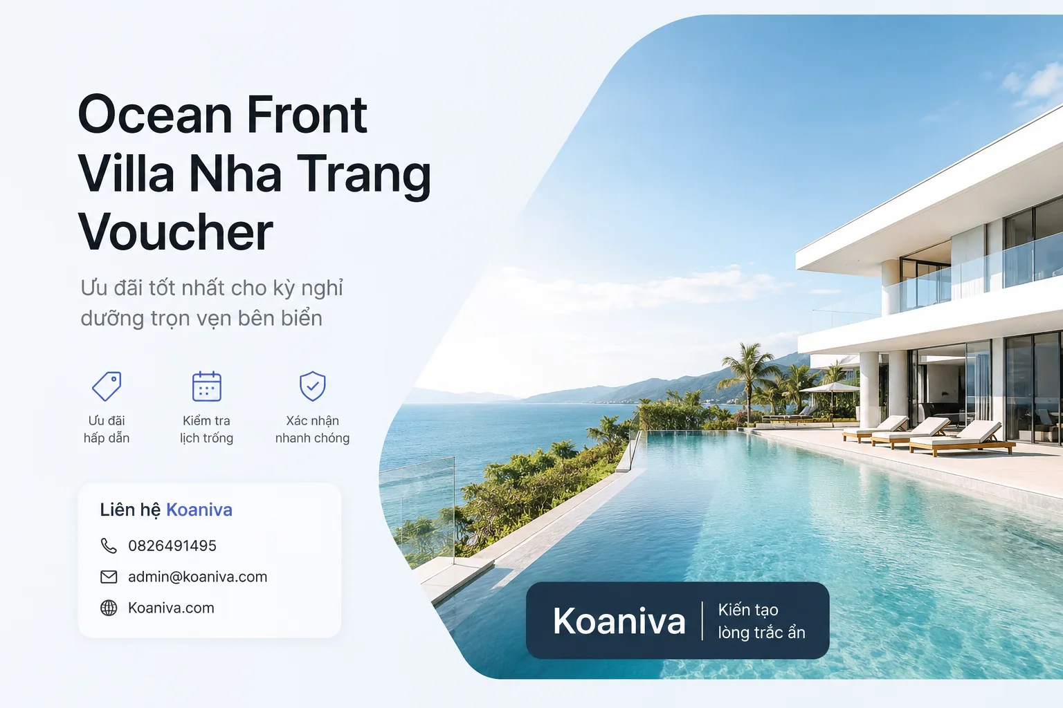 Ocean Front Villa Nha Trang Voucher Giá Ưu Đãi | Koaniva