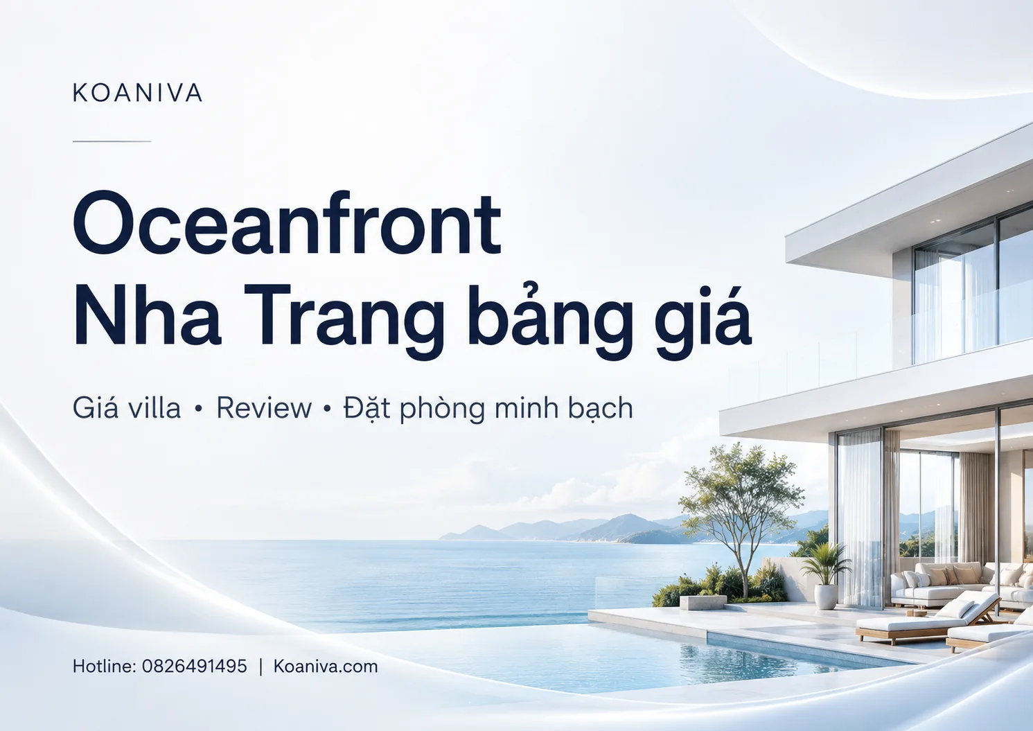 Oceanfront Nha Trang bảng giá 2026: Giá villa, review và cách đặt phòng