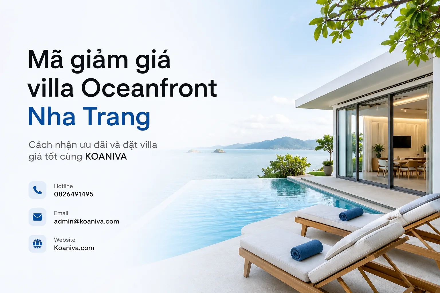 Mã giảm giá villa Oceanfront Nha Trang: Cách nhận ưu đãi và đặt villa giá tốt