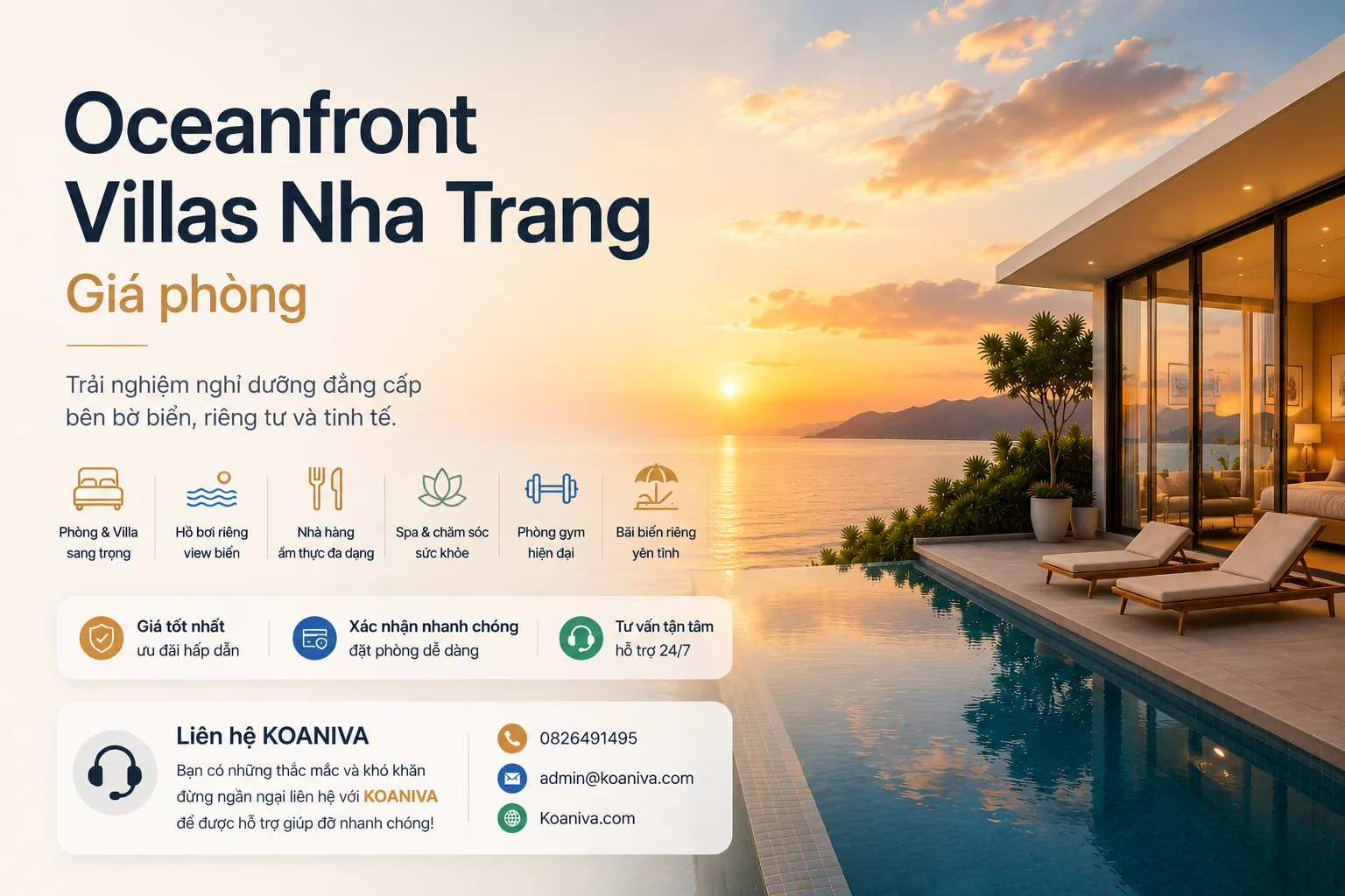 Oceanfront Villas Nha Trang Giá Phòng 2026: Cập Nhật Chi Tiết, Kinh Nghiệm Đặt Villa & Lựa Chọn Nghỉ Dưỡng Phù Hợp