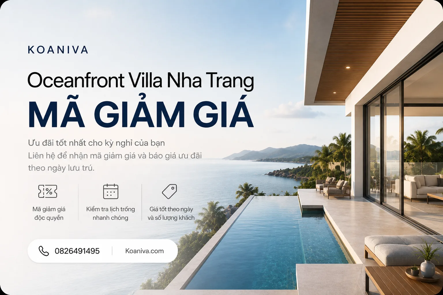 Oceanfront Villa Nha Trang Mã Giảm Giá 2026 | Nhận Ưu Đãi Koaniva