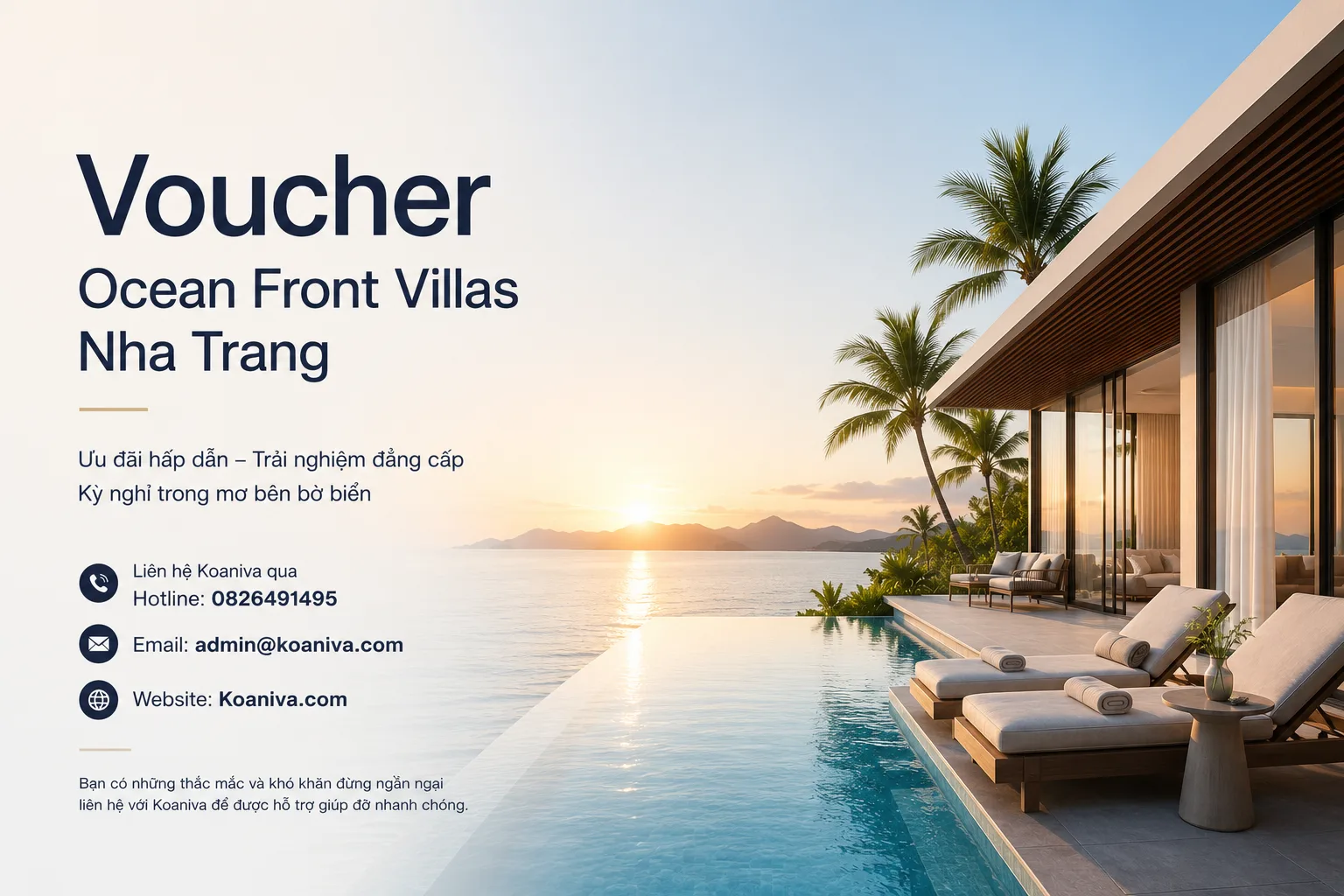 Voucher Ocean Front Villas Nha Trang – Cập nhật ưu đãi mới nhất, kinh nghiệm săn voucher và đặt biệt thự nghỉ dưỡng giá tốt