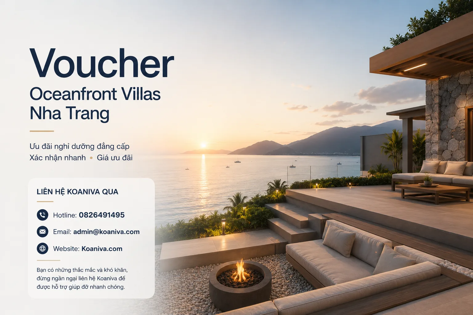 Voucher Oceanfront Villas Nha Trang – Cập nhật ưu đãi mới nhất, kinh nghiệm săn voucher và đặt biệt thự nghỉ dưỡng giá tốt