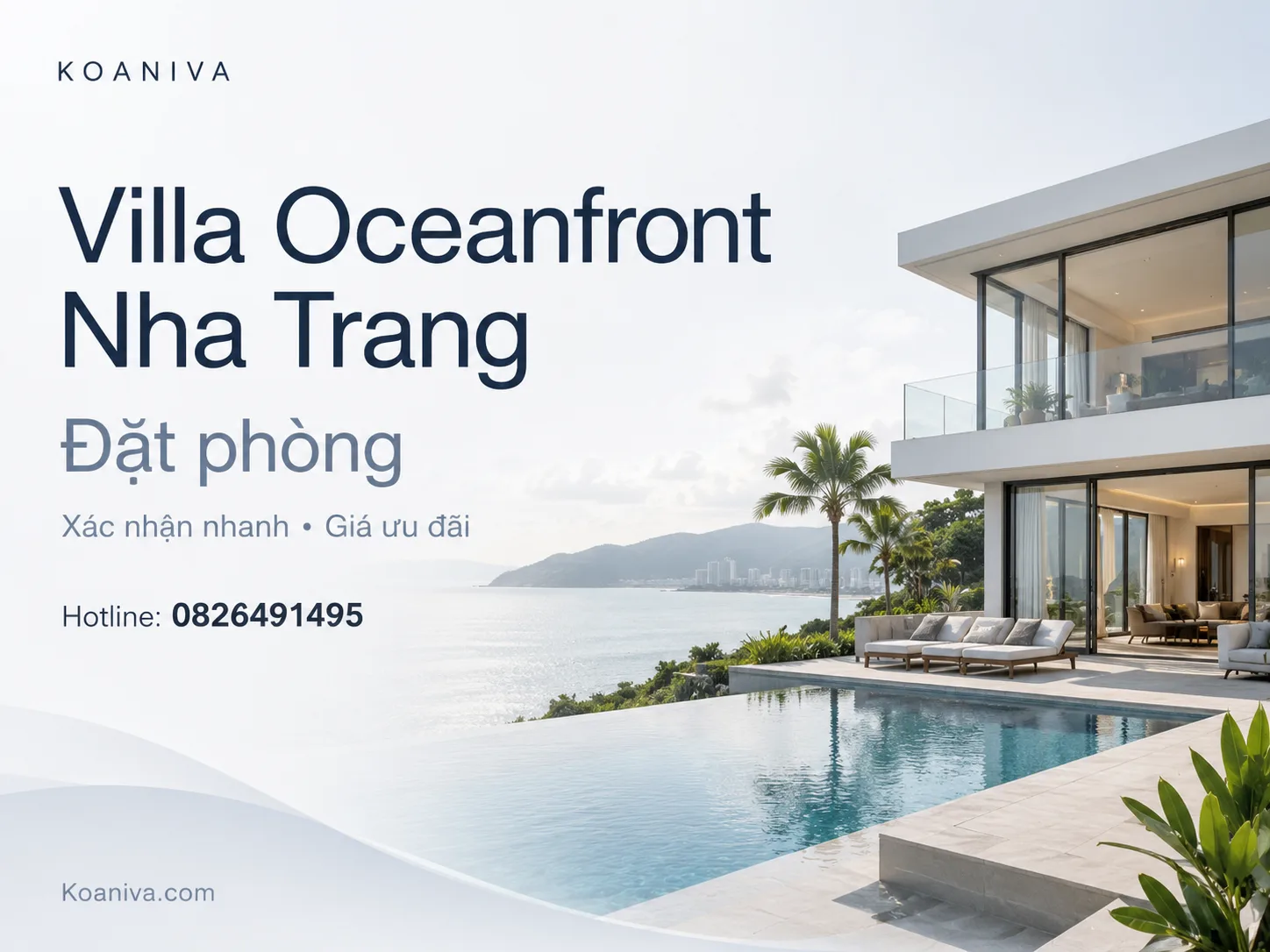 Villa Oceanfront Nha Trang đặt phòng – Xác nhận nhanh, giá ưu đãi | Koaniva