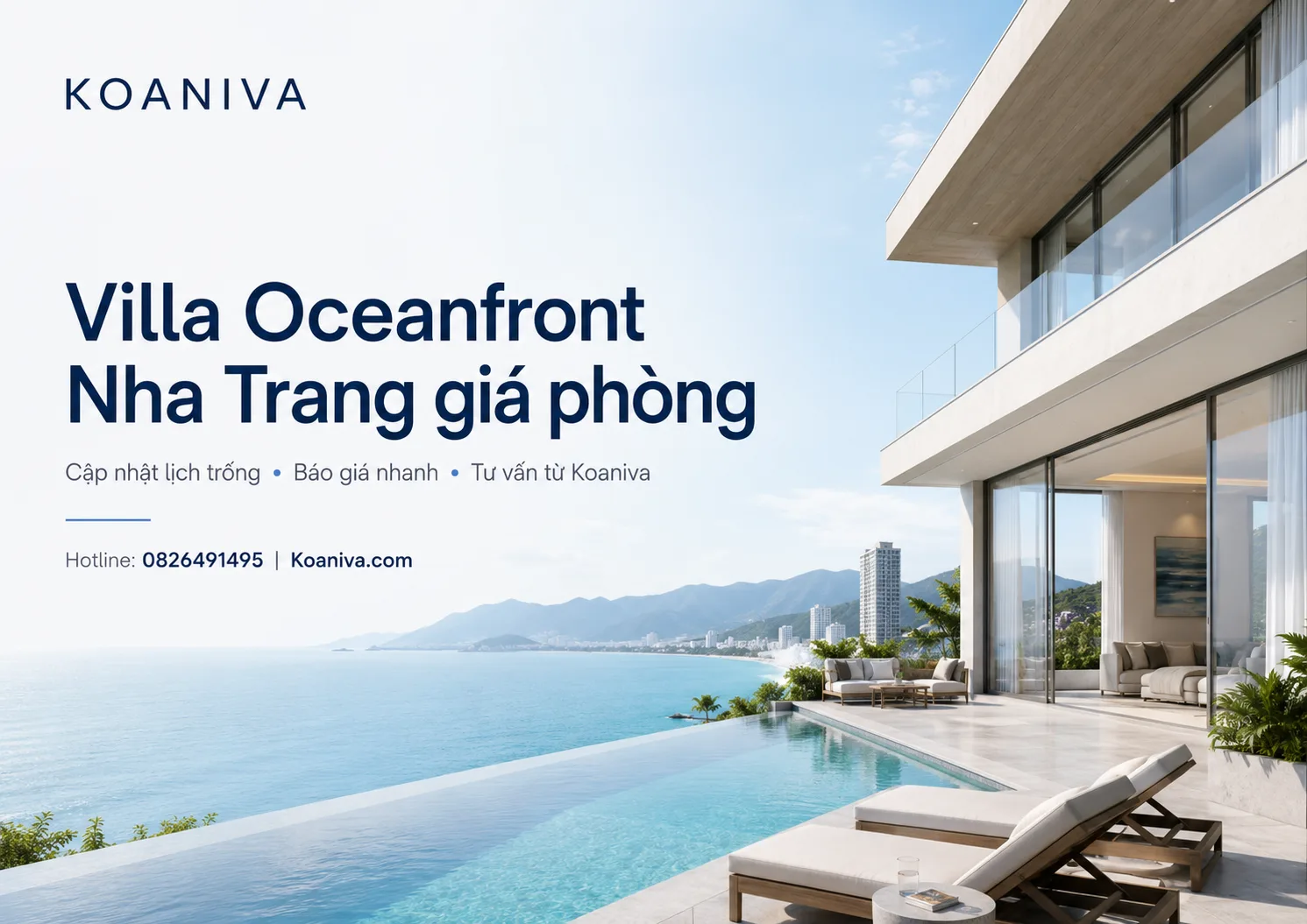Villa Oceanfront Nha Trang giá phòng mới nhất – Đặt qua Koaniva xác nhận nhanh, giá ưu đãi