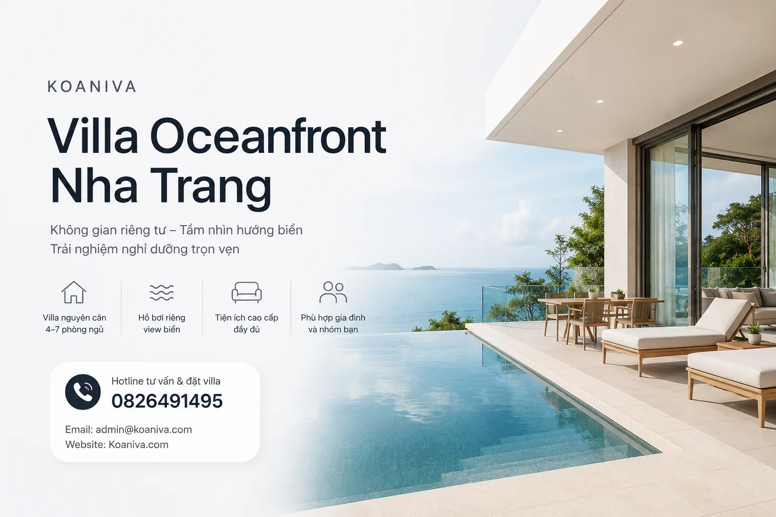 Villa Oceanfront Nha Trang Hotline 0826491495 – Tư Vấn Nhanh, Giá Ưu Đãi