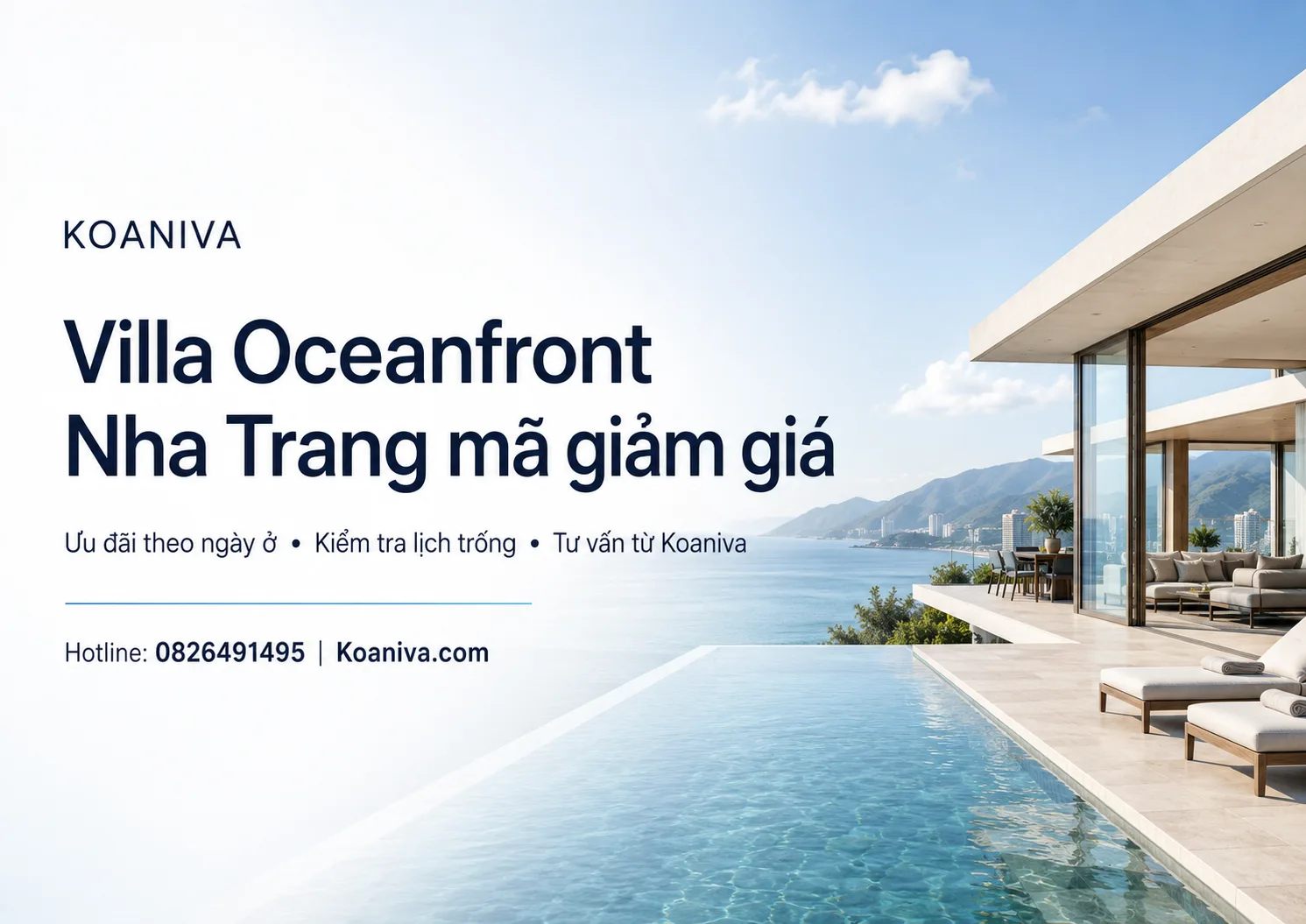  Villa Oceanfront Nha Trang mã giảm giá – Nhận ưu đãi đặt phòng từ Koaniva