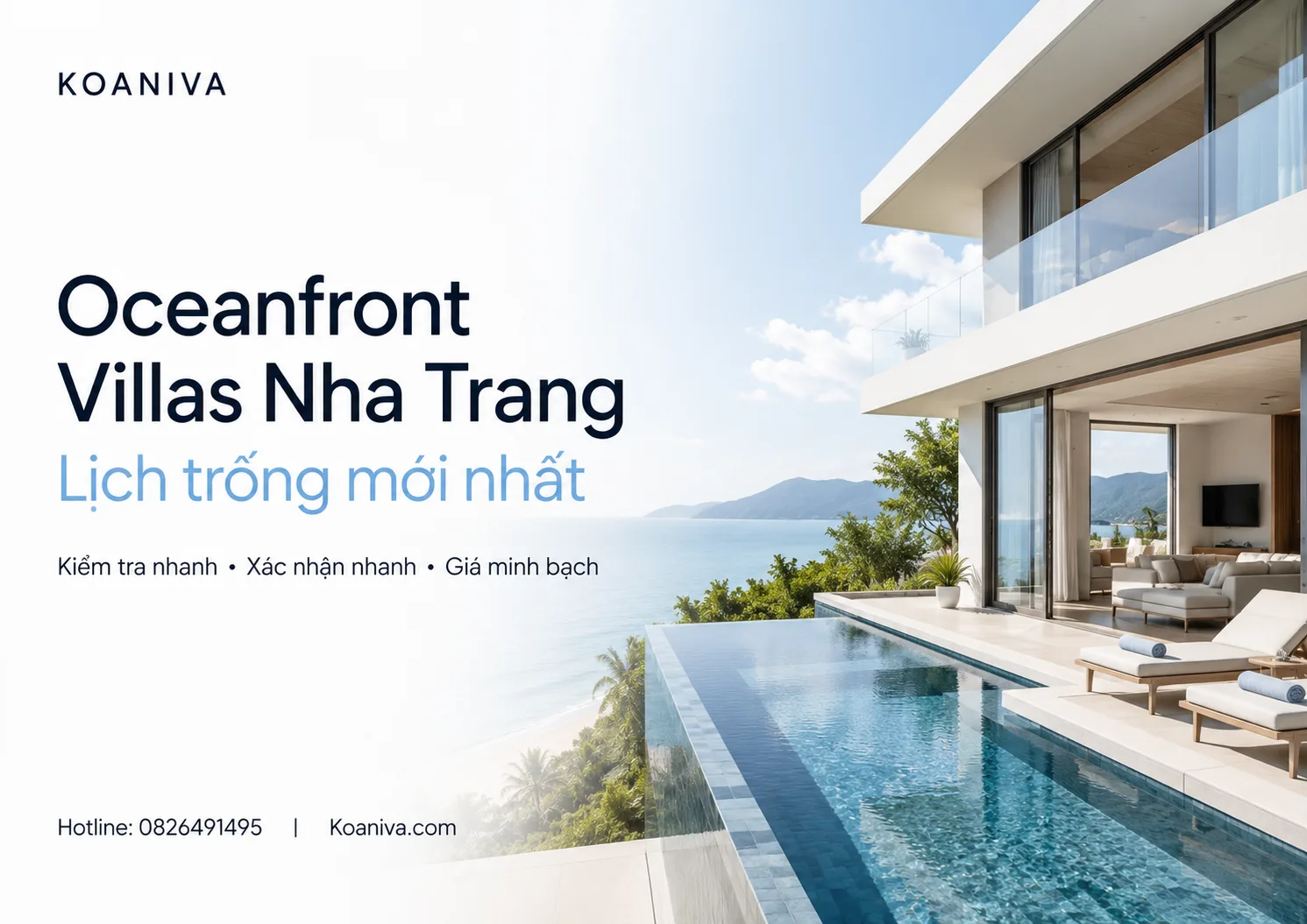 Oceanfront Villas Nha Trang lịch trống: Cách kiểm tra đúng căn và xác nhận nhanh