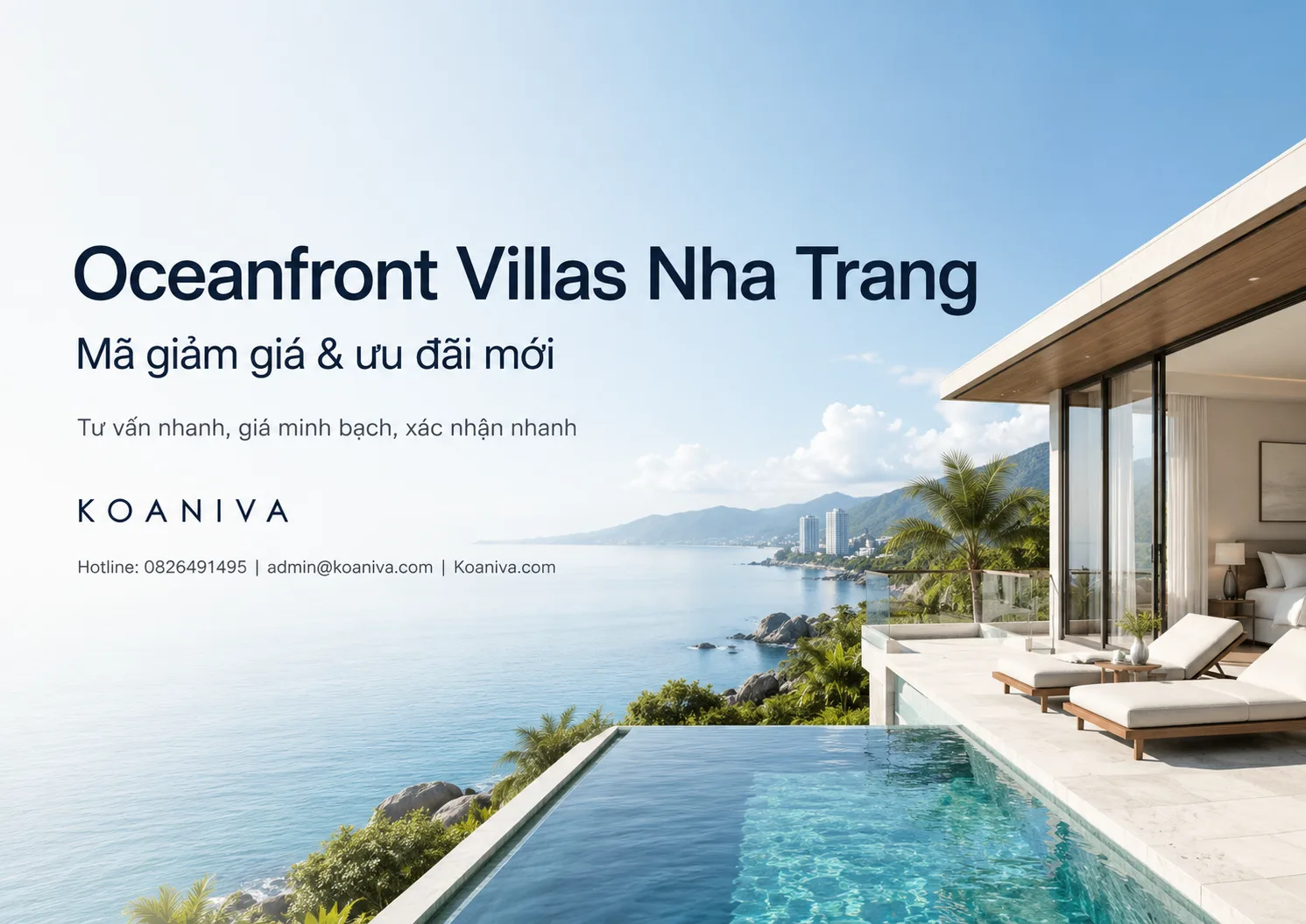 Oceanfront Villas Nha Trang mã giảm giá: Cách nhận ưu đãi và đặt villa giá tốt