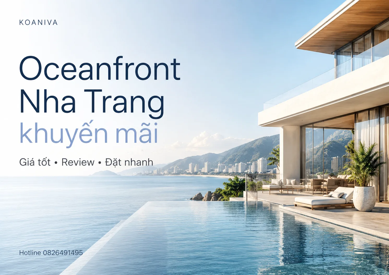 Oceanfront Nha Trang khuyến mãi: Cách săn giá tốt và đặt villa phù hợp