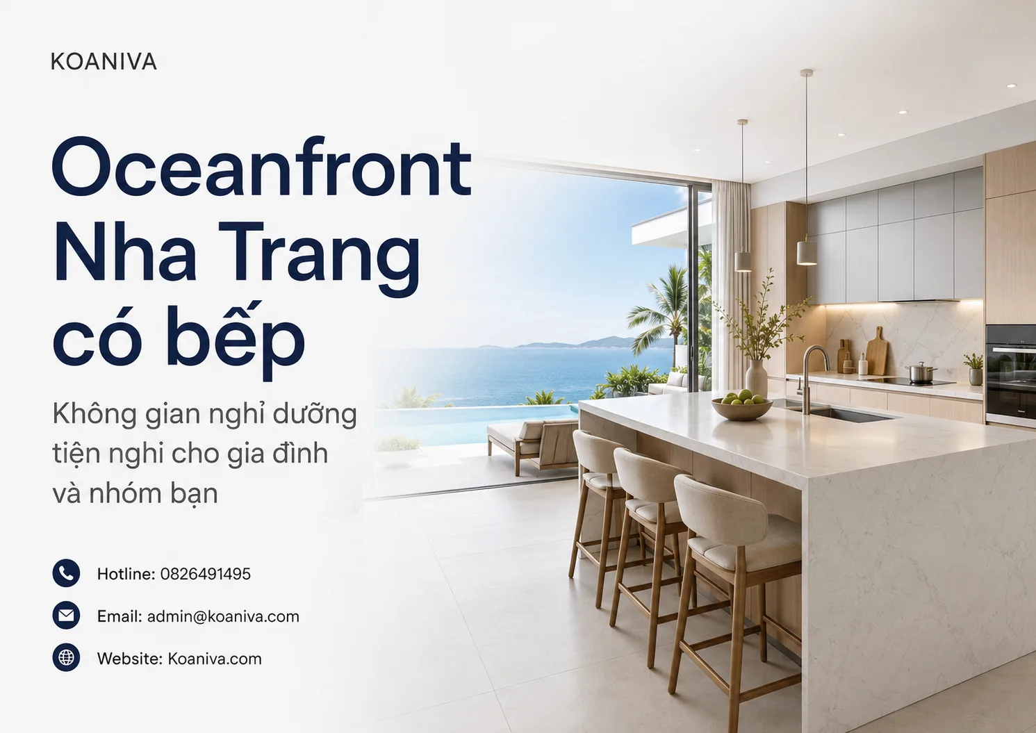 Oceanfront Nha Trang Có Bếp | Đặt Villa Giá Ưu Đãi