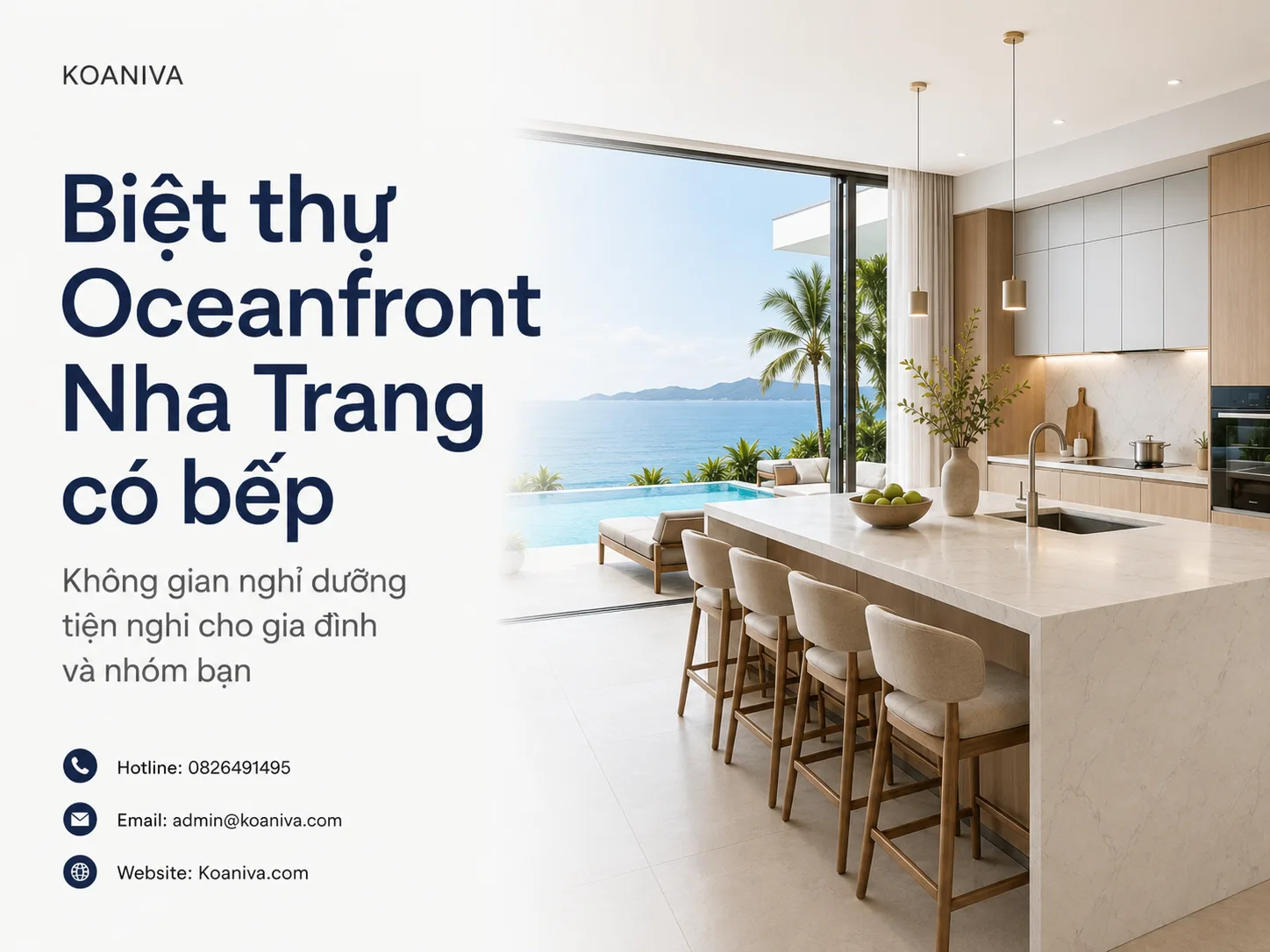 Biệt Thự Oceanfront Nha Trang Có Bếp | Giá Ưu Đãi