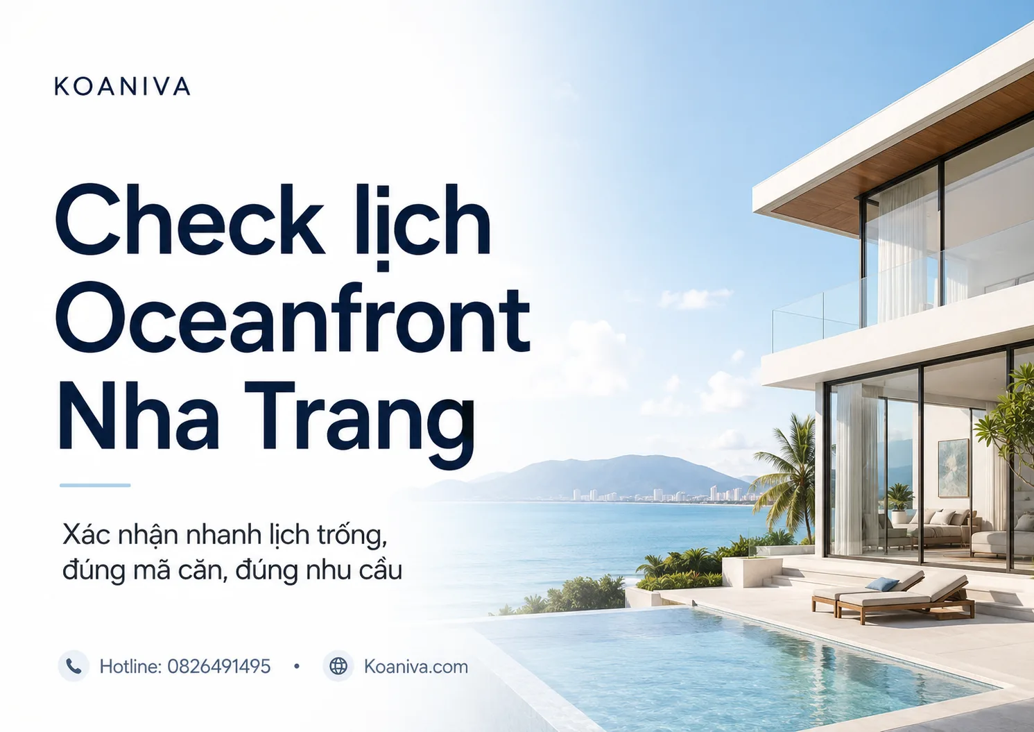 Check lịch Oceanfront Nha Trang: Cách tìm đúng căn còn trống và đúng nhu cầu