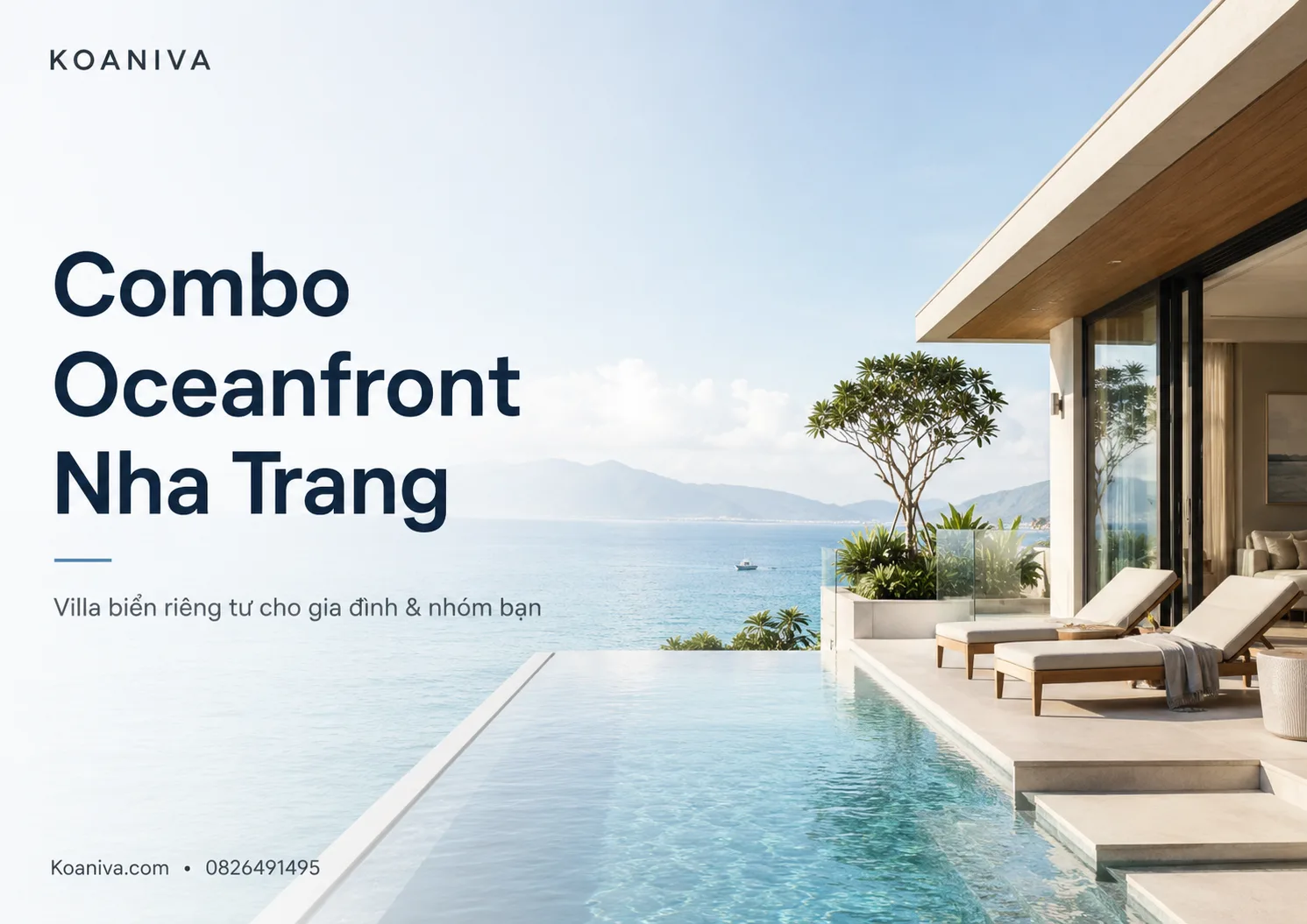 Combo Oceanfront Nha Trang: Kỳ nghỉ riêng tư dành cho gia đình và nhóm bạn