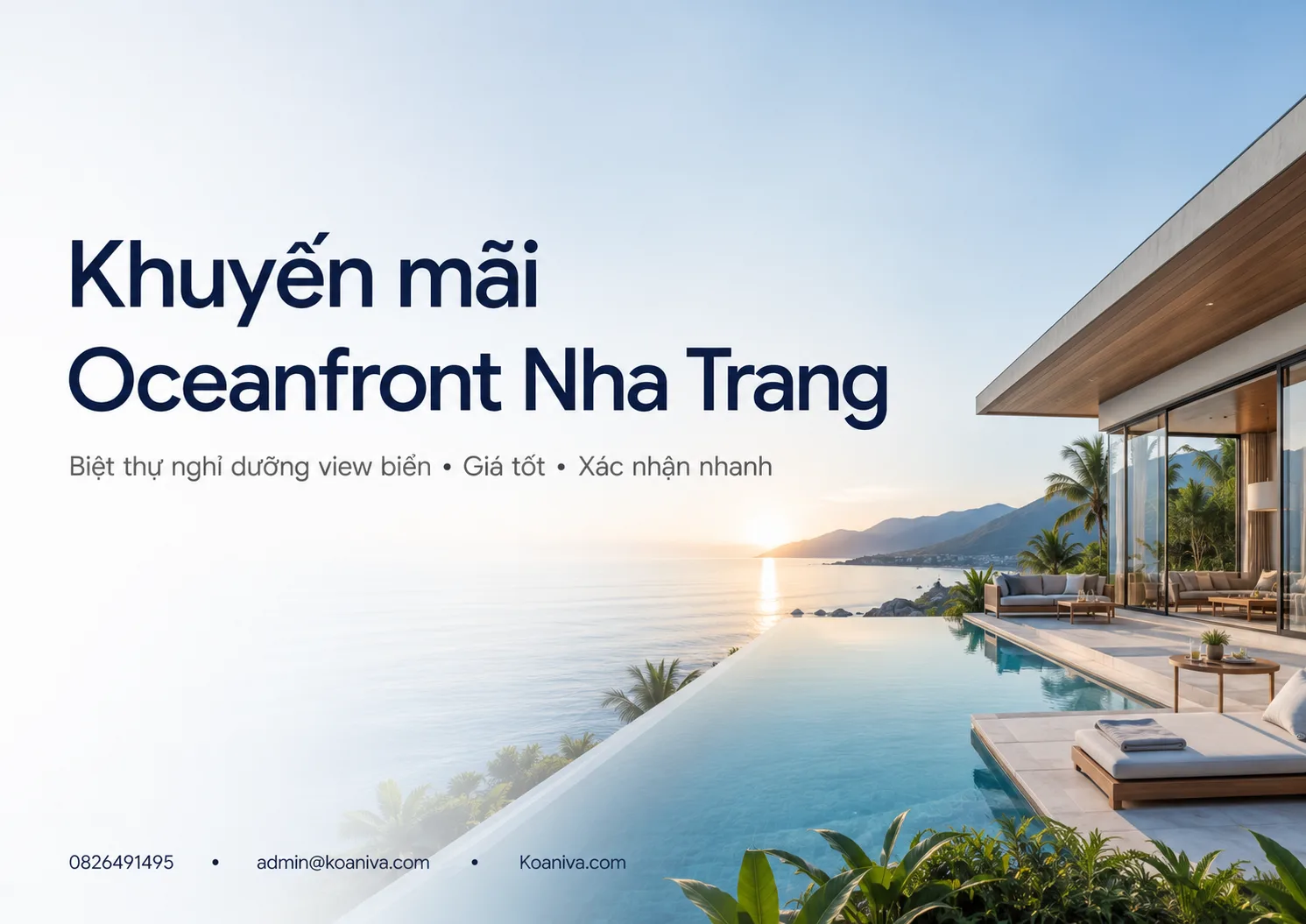 Khuyến mãi Oceanfront Nha Trang 2026: Cách nhận giá tốt và chọn đúng villa