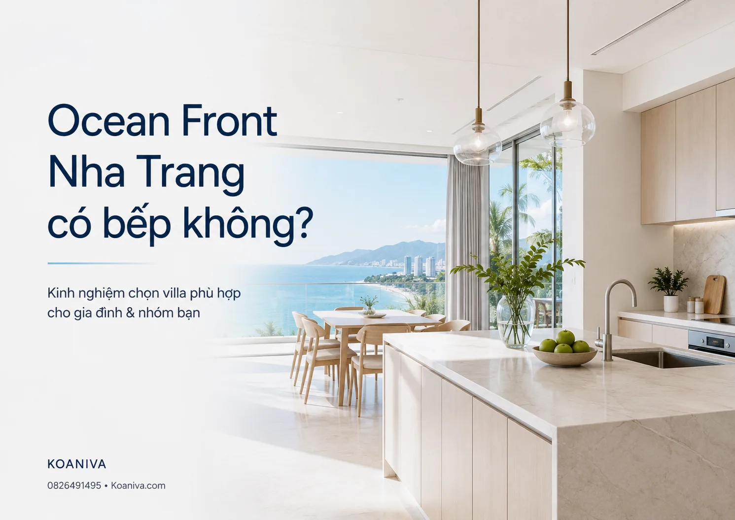 Ocean Front Nha Trang có bếp không? Thông tin trước khi đặt