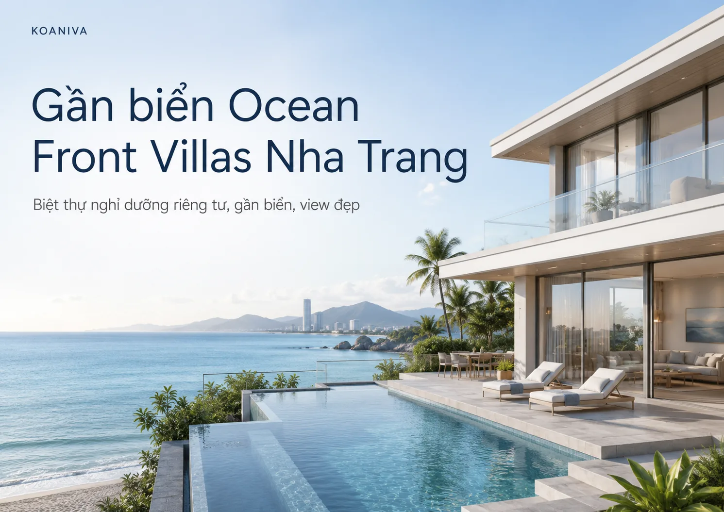 Gần biển Ocean Front Villas Nha Trang | Đặt qua Koaniva giá ưu đãi