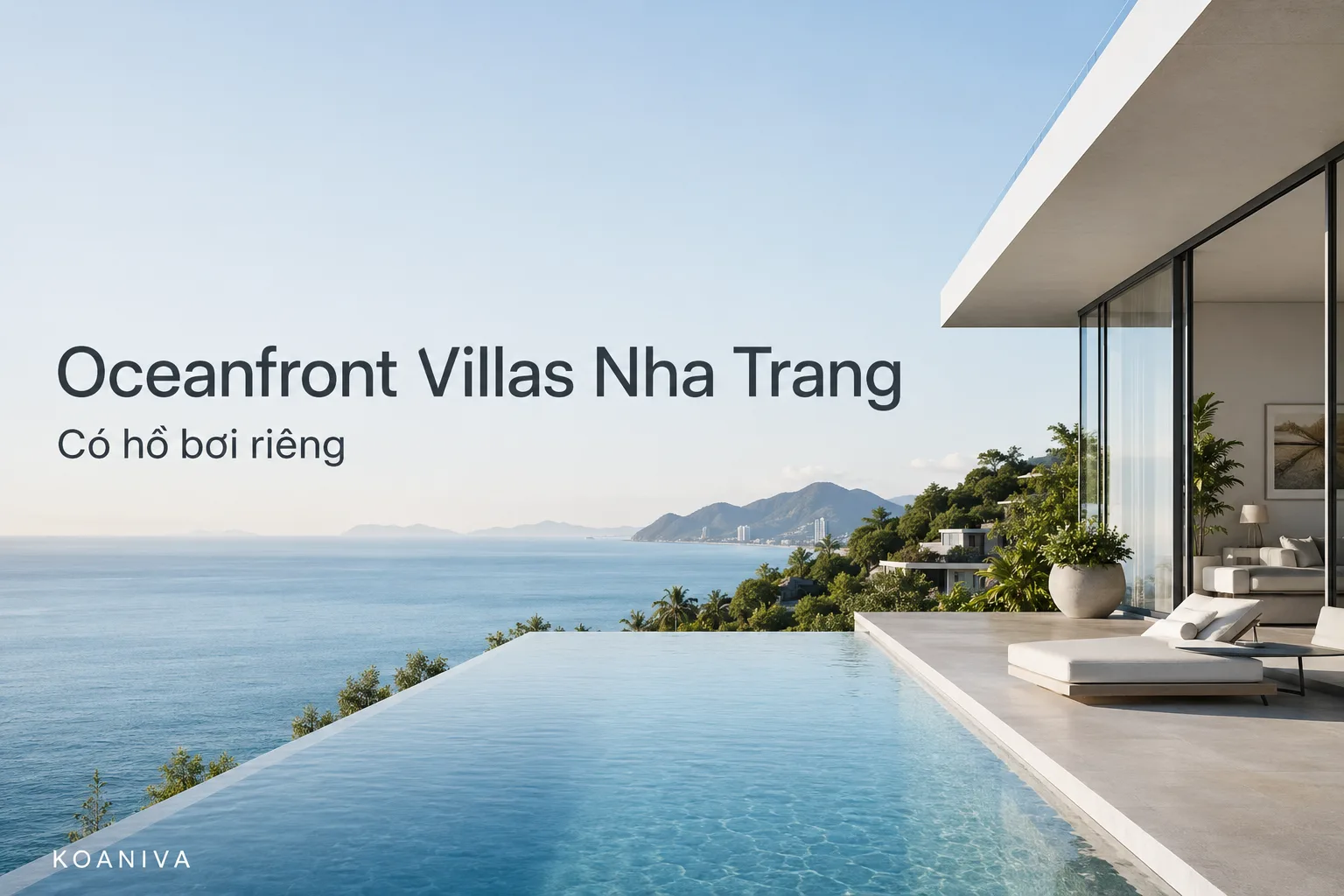 Oceanfront Villas Nha Trang có hồ bơi riêng không?