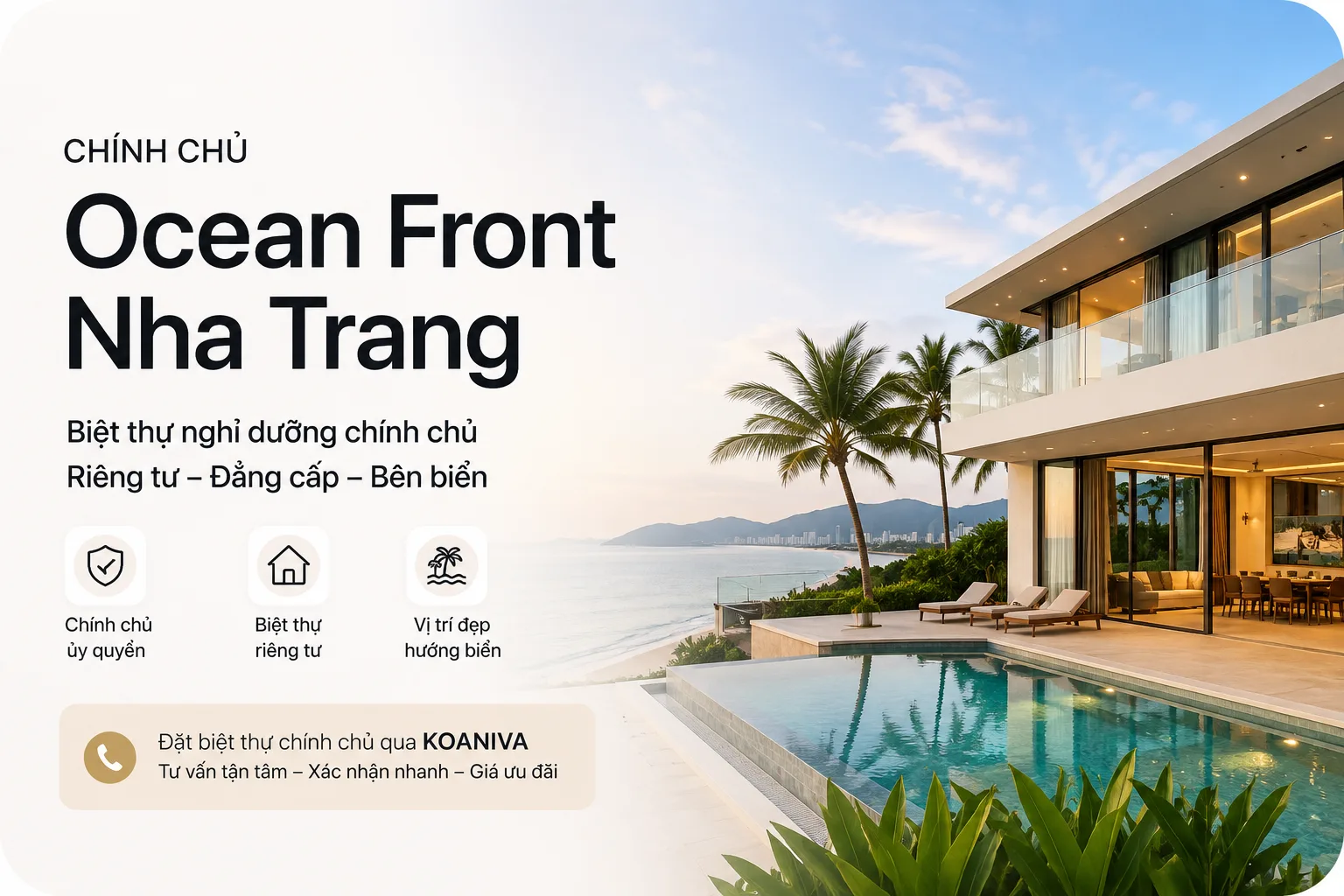 Chính chủ Ocean Front Nha Trang – Lựa chọn an tâm cho kỳ nghỉ trọn vẹn
