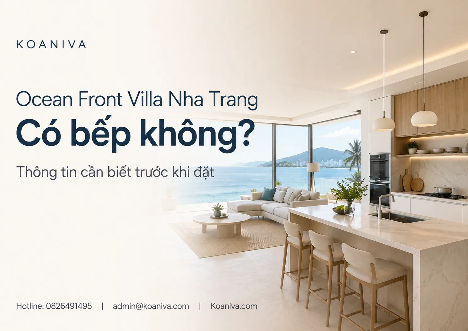Ocean Front Villa Nha Trang có bếp không? Thông tin cần biết trước khi đặt