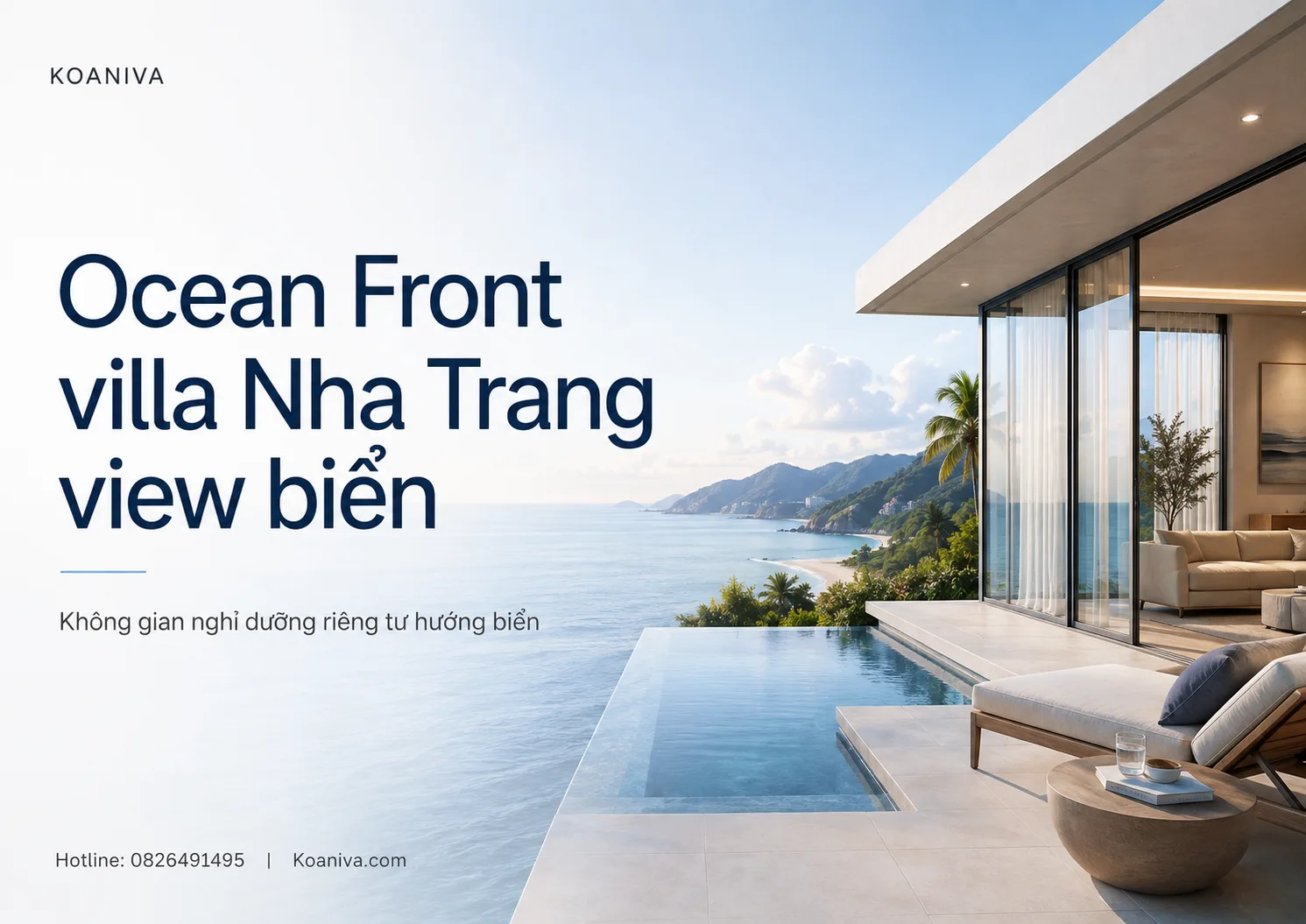 Ocean Front villa Nha Trang view biển: Không gian nghỉ dưỡng riêng tư dành cho gia đình và nhóm bạn