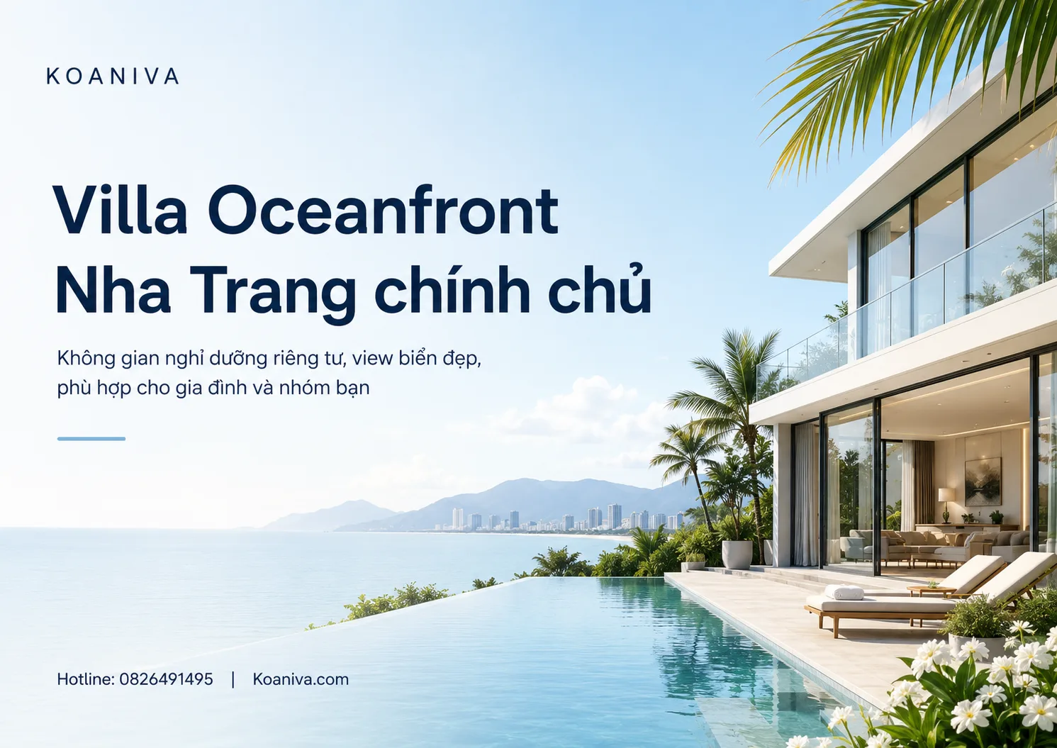 Villa Oceanfront Nha Trang chính chủ: Không gian nghỉ dưỡng riêng tư dành cho gia đình và nhóm bạn