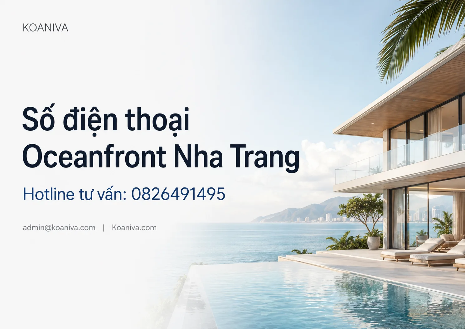 Số điện thoại Oceanfront Nha Trang: Liên hệ tư vấn và đặt villa nhanh