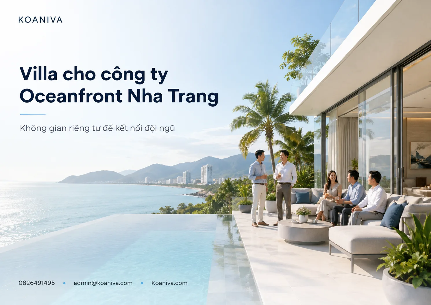 Villa cho công ty Oceanfront Nha Trang: Không gian riêng để kết nối đội ngũ