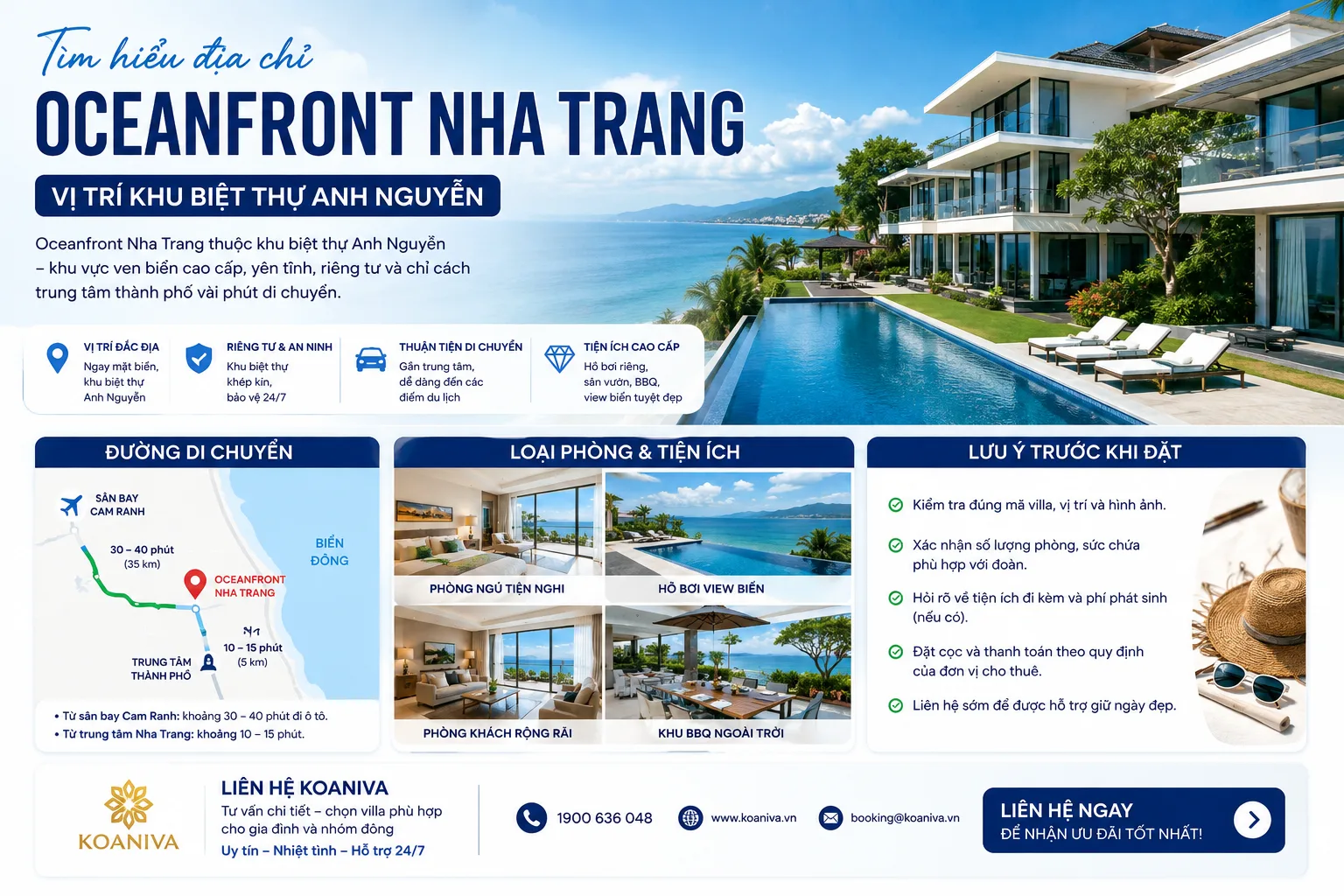 Địa chỉ Oceanfront Nha Trang ở đâu? Hướng dẫn tìm đúng villa và đường di chuyển
