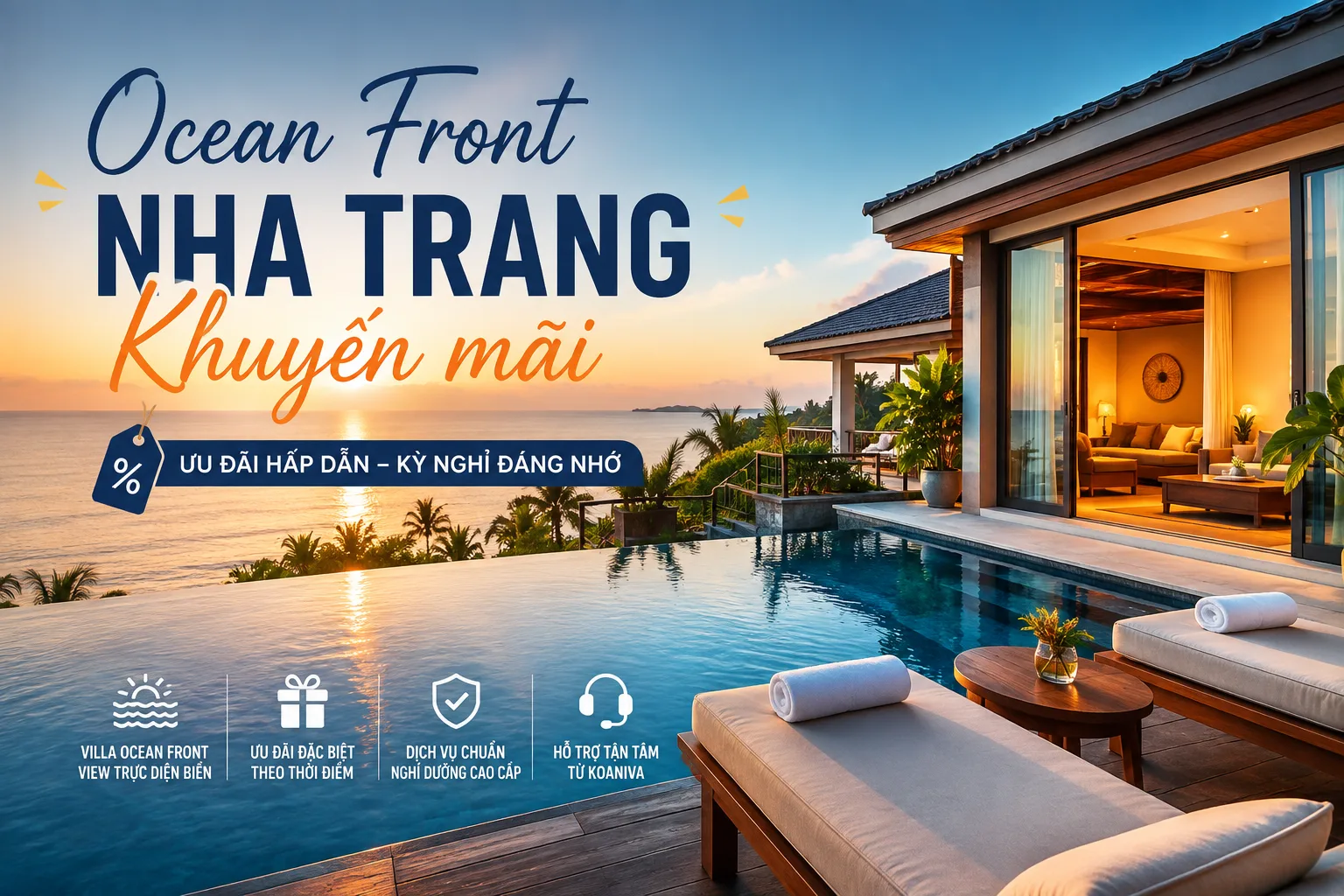 Ocean Front Nha Trang khuyến mãi: Cách kiểm tra ưu đãi thật và đặt villa phù hợp