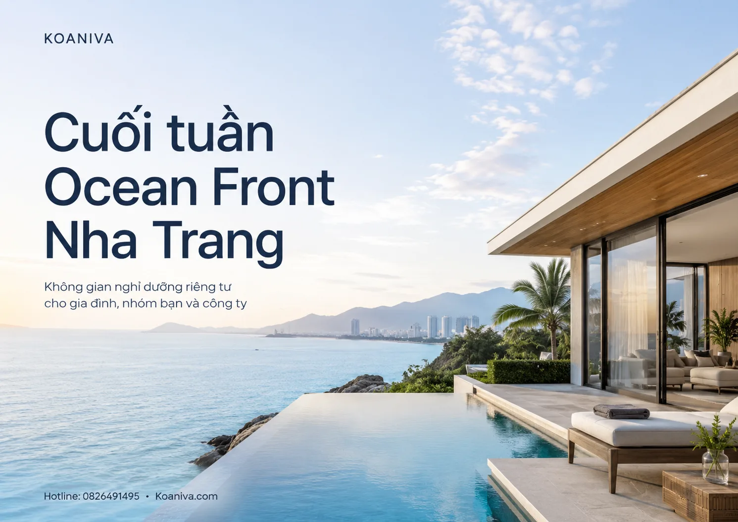 Cuối tuần Ocean Front Nha Trang: Nghỉ villa view biển