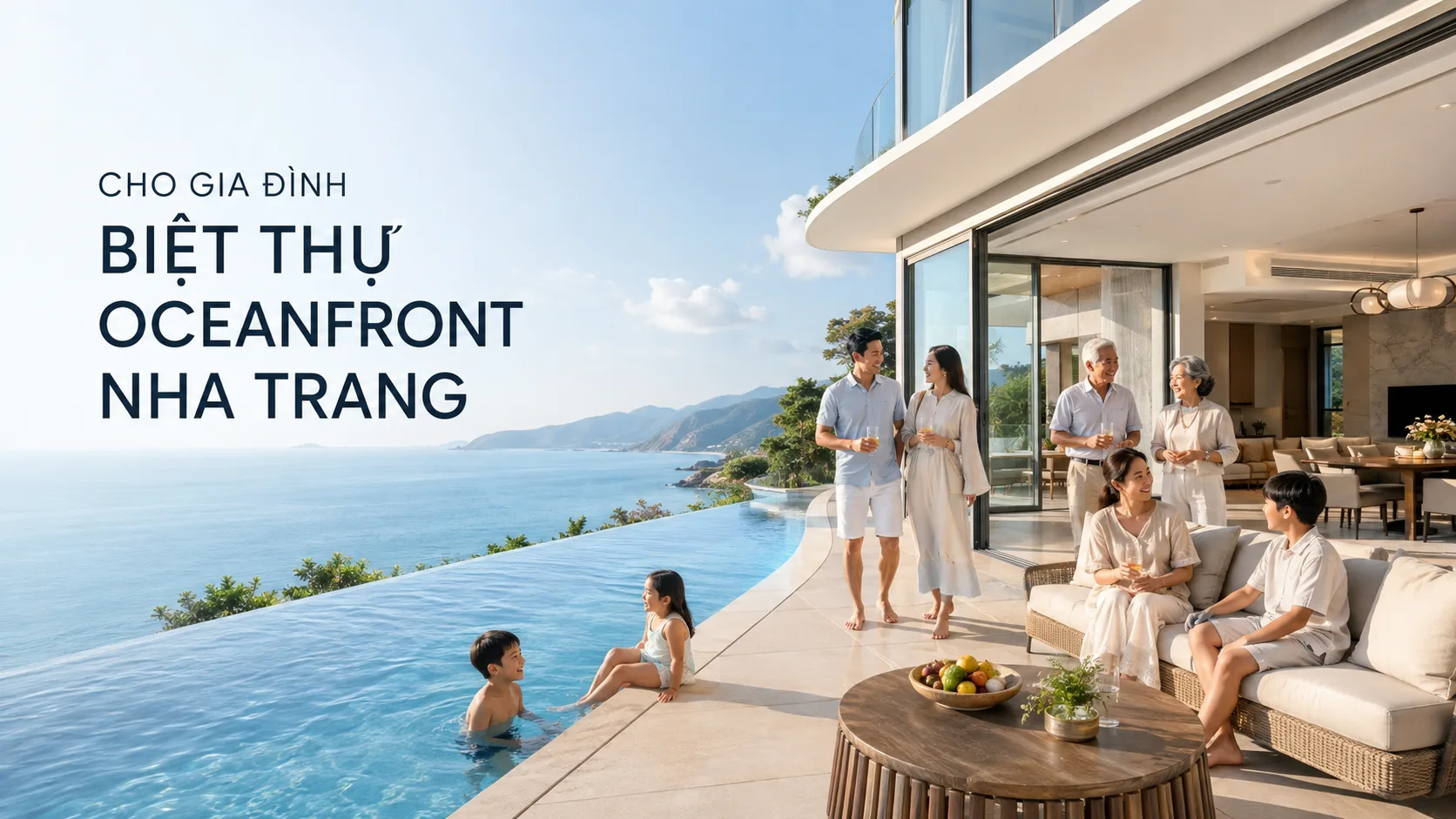 Cho gia đình biệt thự Oceanfront Nha Trang: Kinh nghiệm chọn căn phù hợp